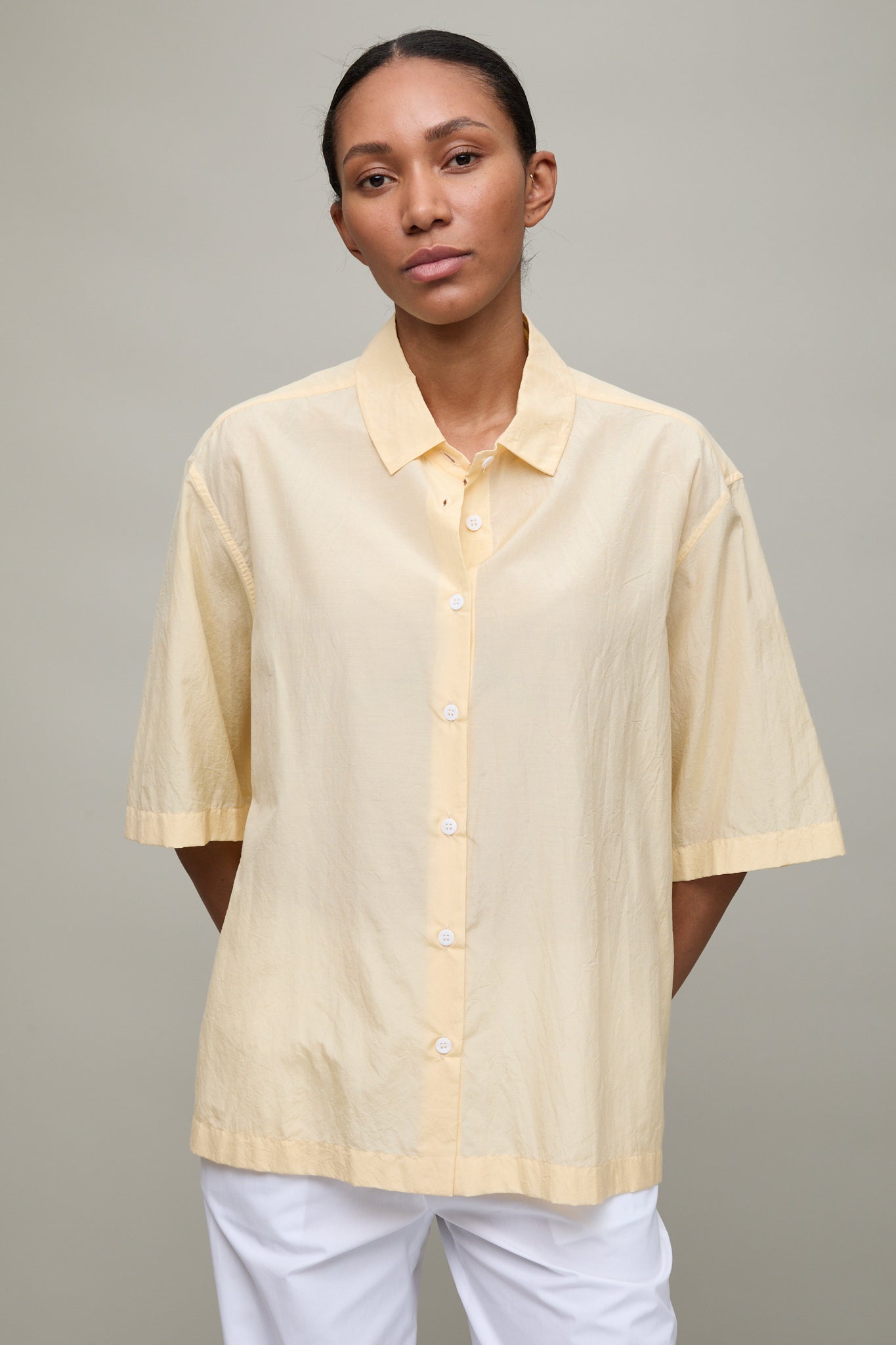 ella shirt dress OW Collection Ella Shirt Dress in White