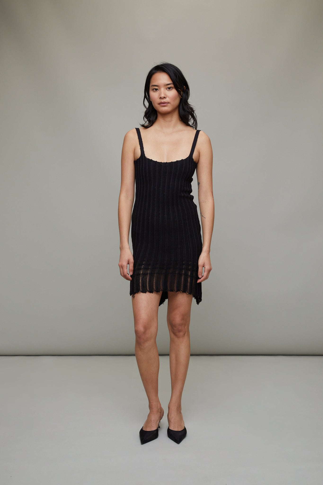 Chloe Knitted Dress in Black Black / FR 38 / M Chloe Knitted Dress in Black Black / FR 38 / M