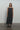Wool Gabardine Flap Dress in Dark Grey