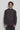 No.07 No Collar Loose Fit Shirt in Black Check