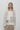 No.09 Magnolia Patchwork Open Collar Shirt in Off White