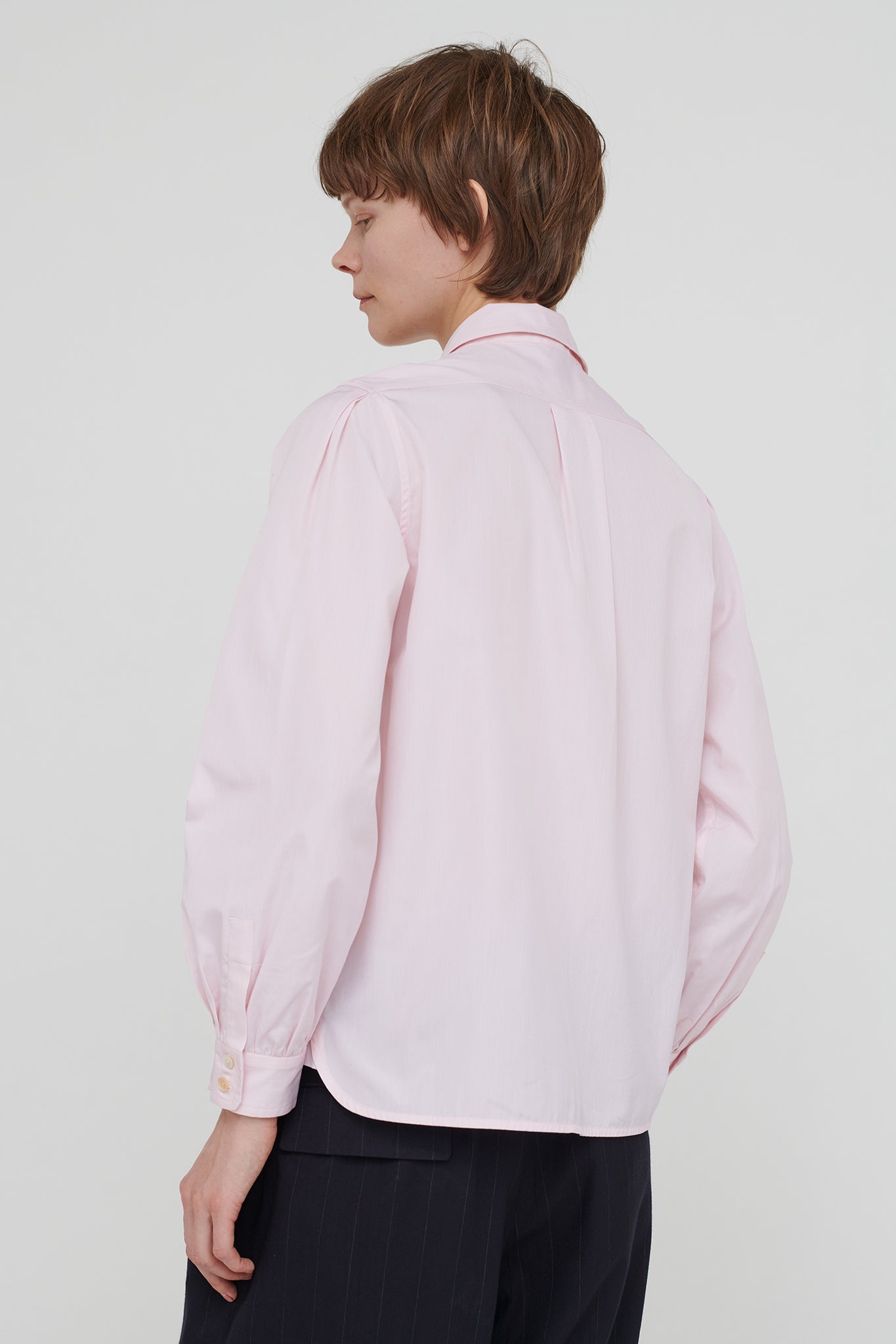 Edith Cotton Blouse in Rose Water