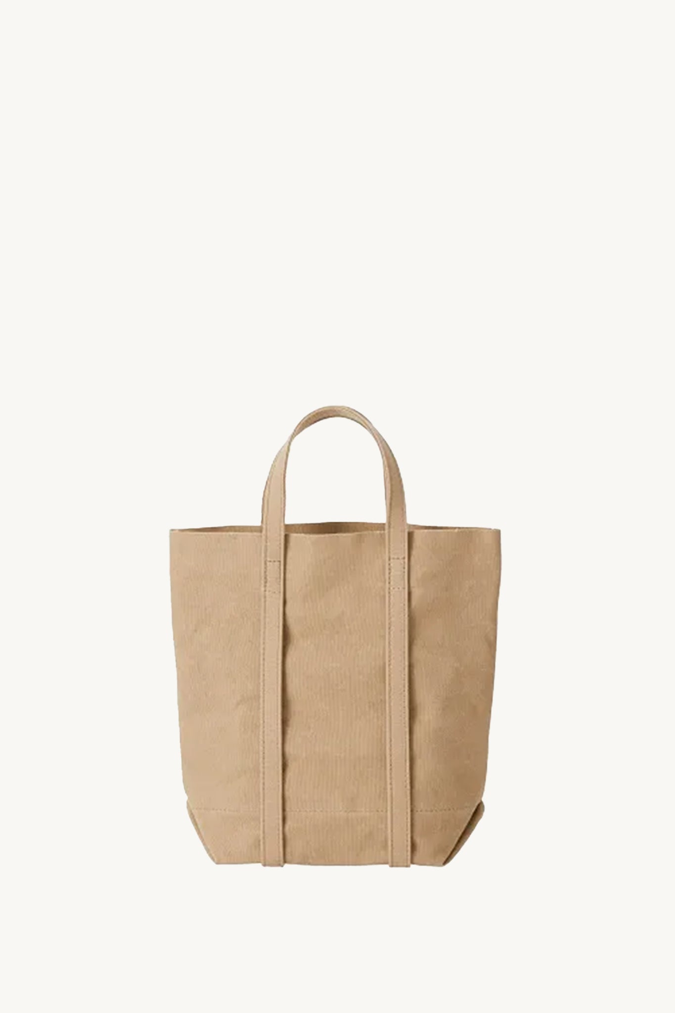 Washed Canvas Six Pockets Tote in Beige