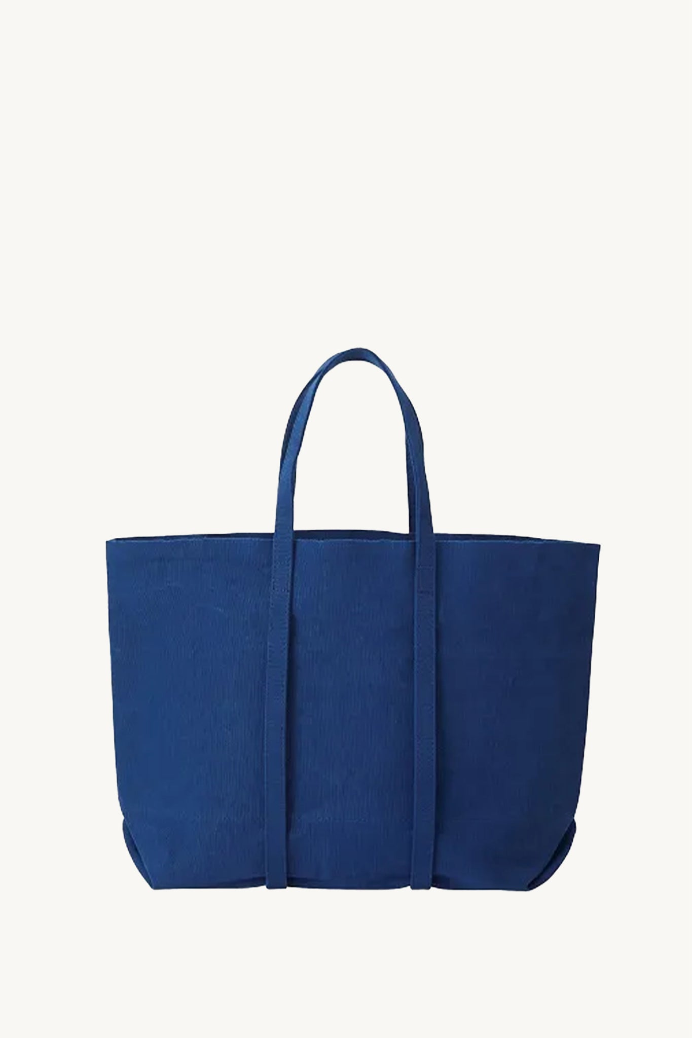 Washed Canvas Six Pockets Tote Medium in Blue