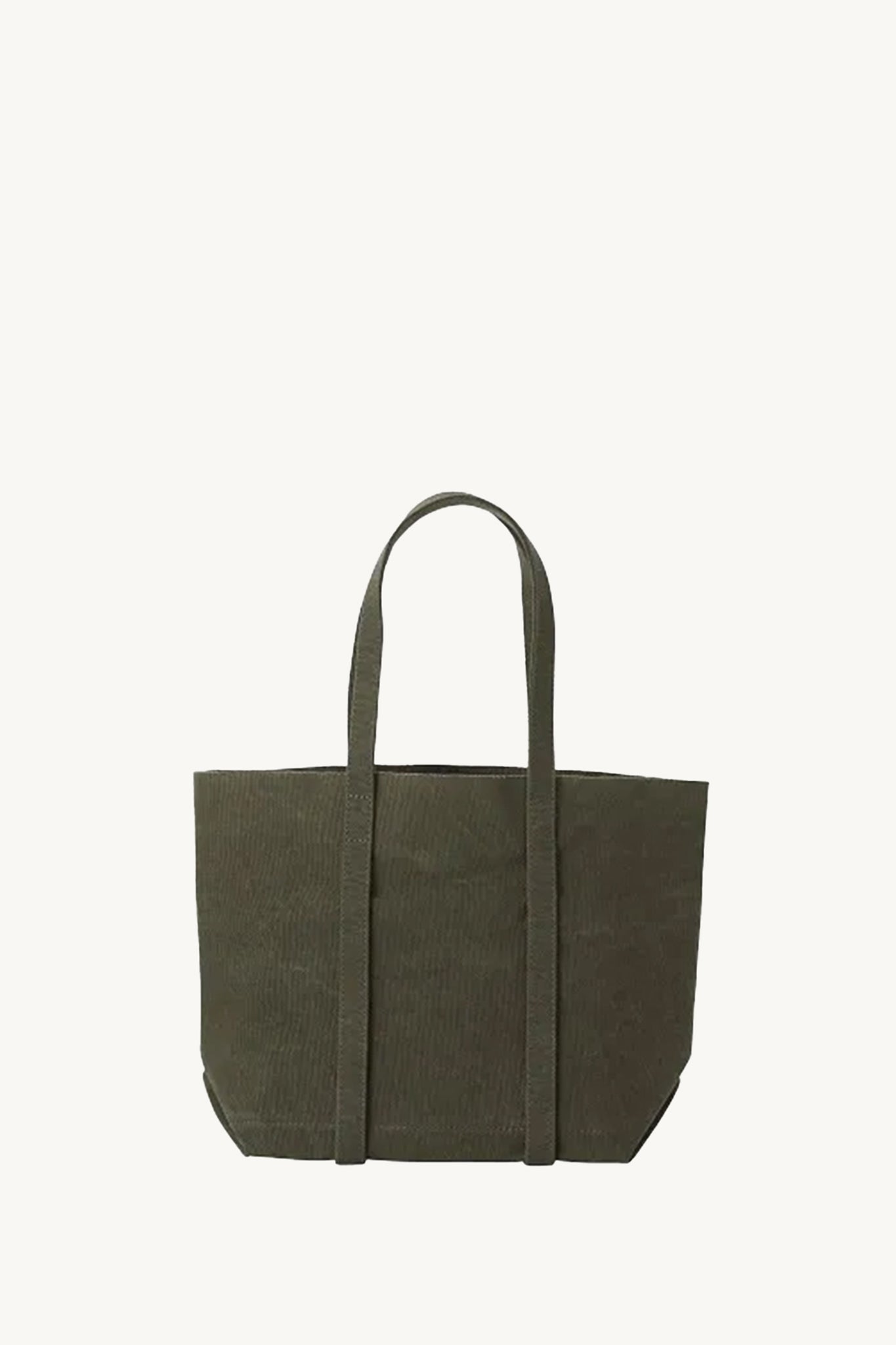 Washed Canvas Six Pockets Tote Small in Green