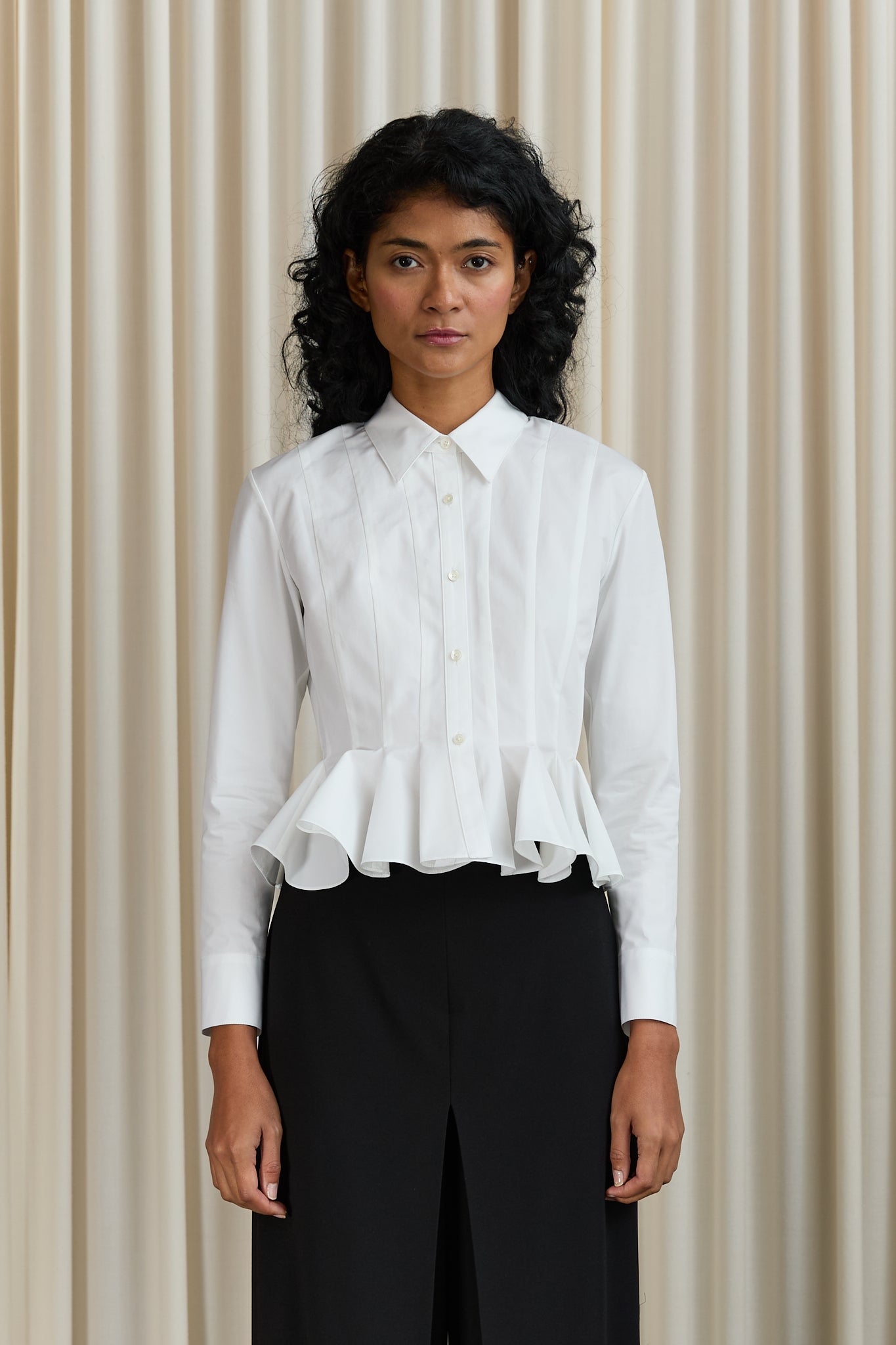 Lulu Long Sleeve Shirt in White