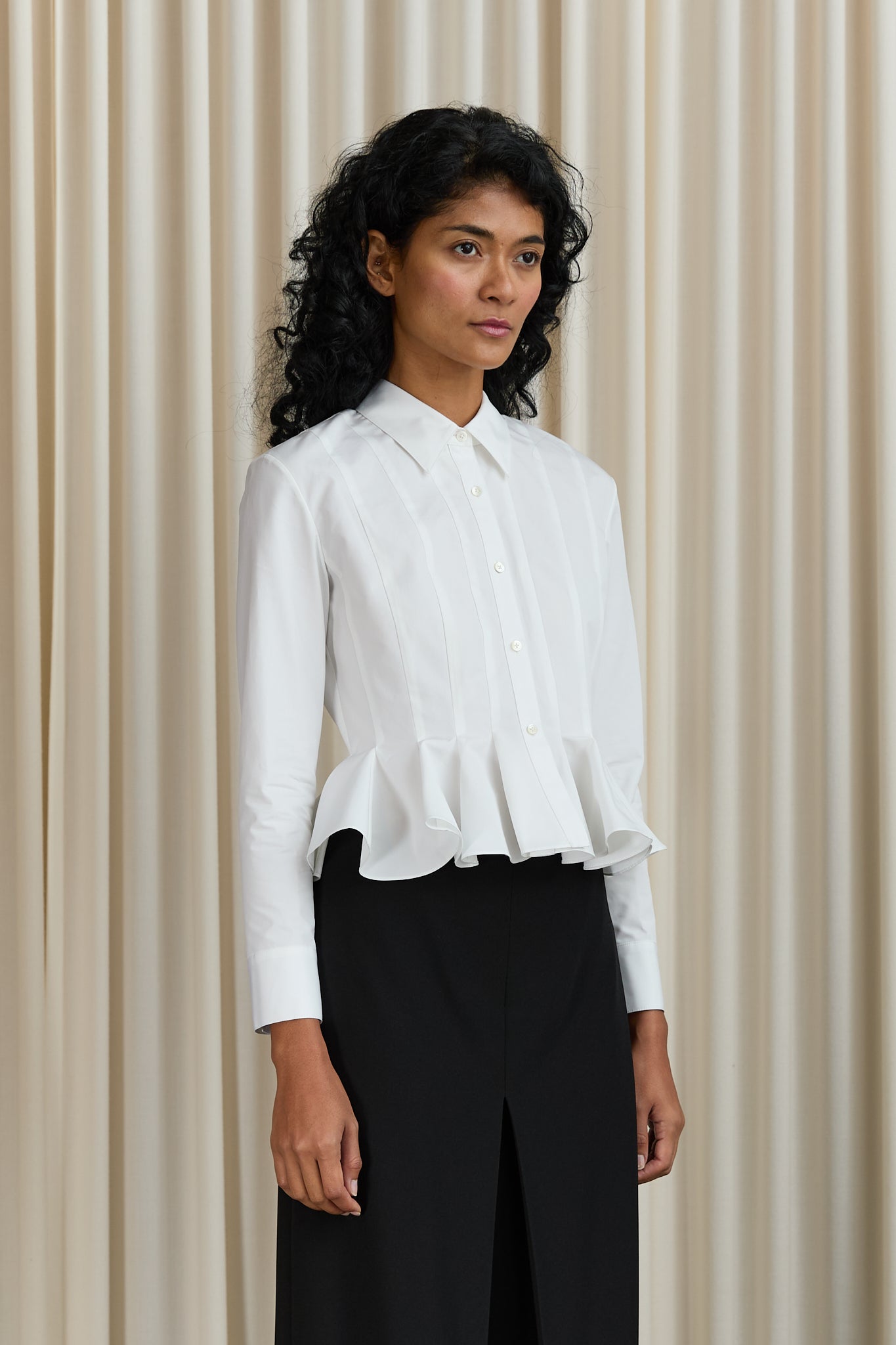 Lulu Long Sleeve Shirt in White
