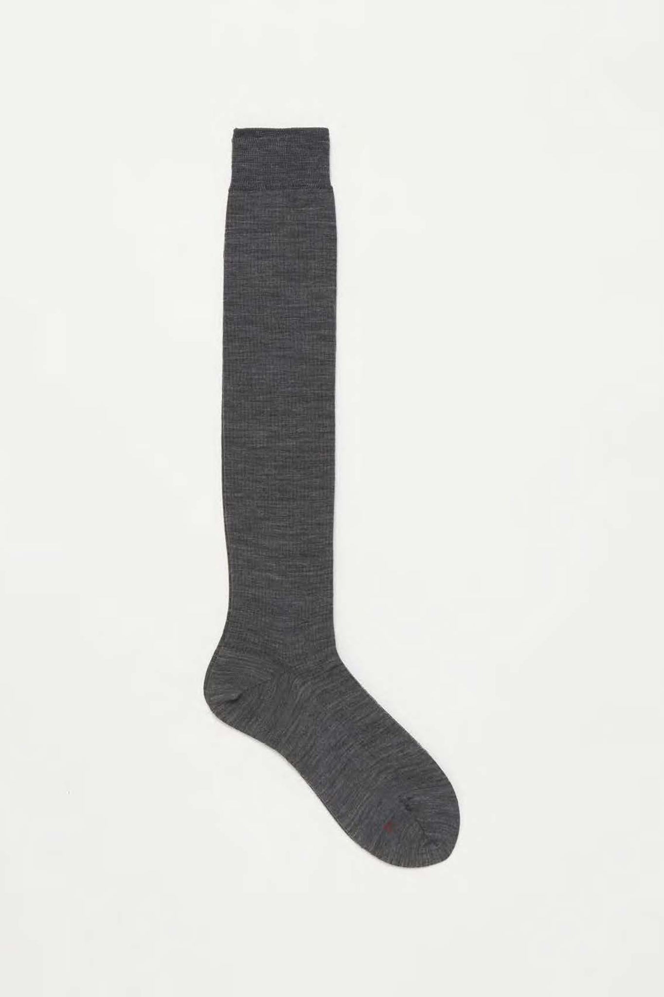 Basic Ribbed Knee High Socks in Charcoal