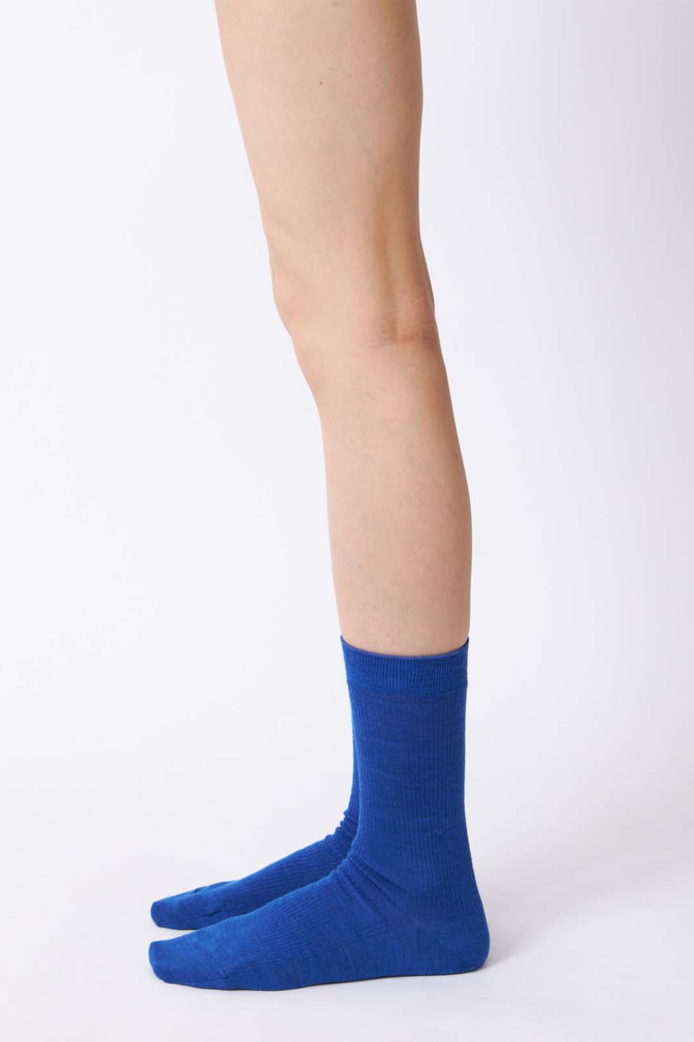 Basic Ribbed Socks in Royal Blue