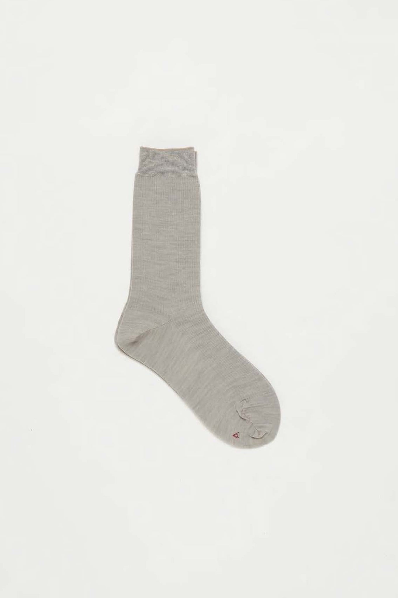 Basic Ribbed Socks in Grey Beige