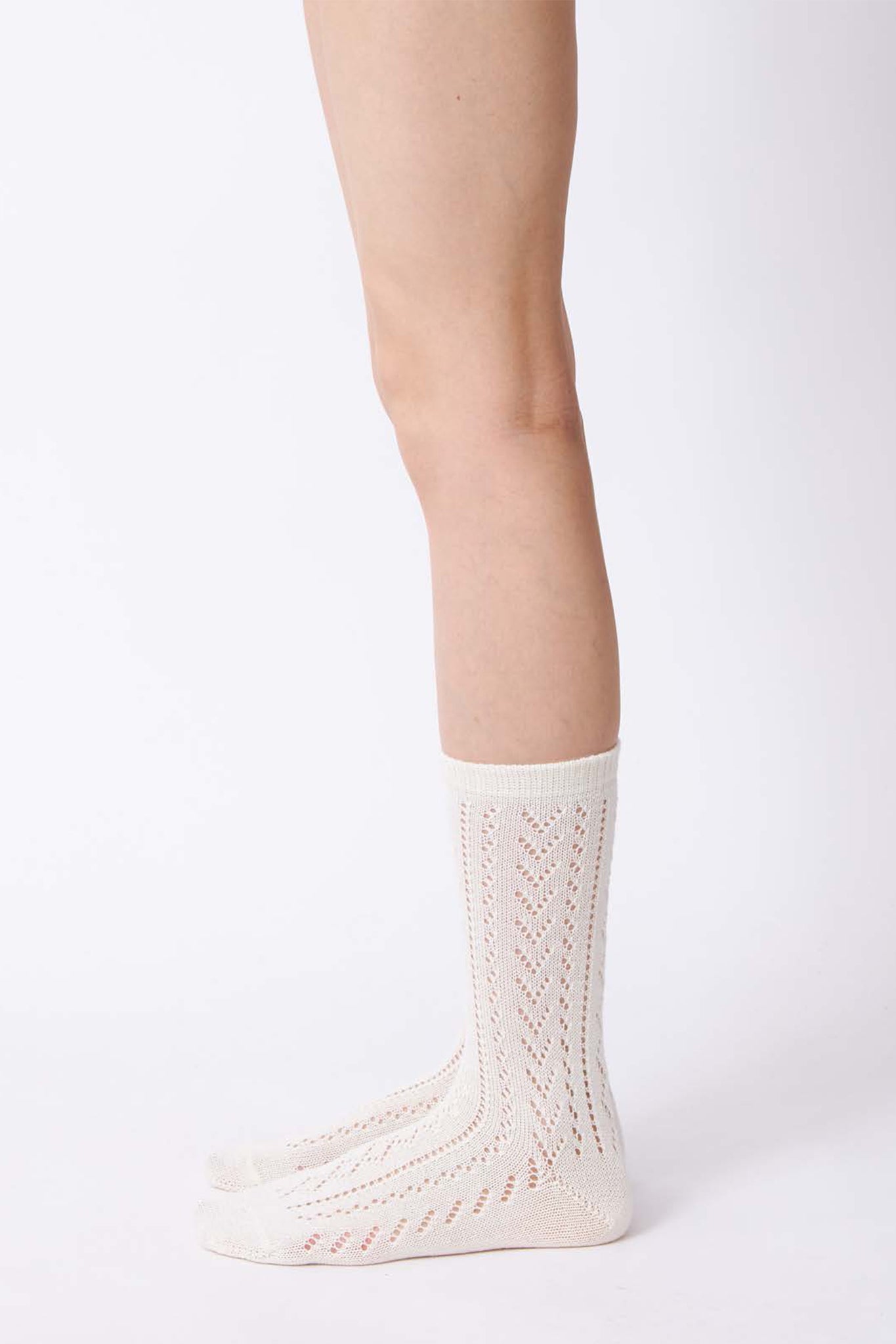 Lacy Socks in Ivory