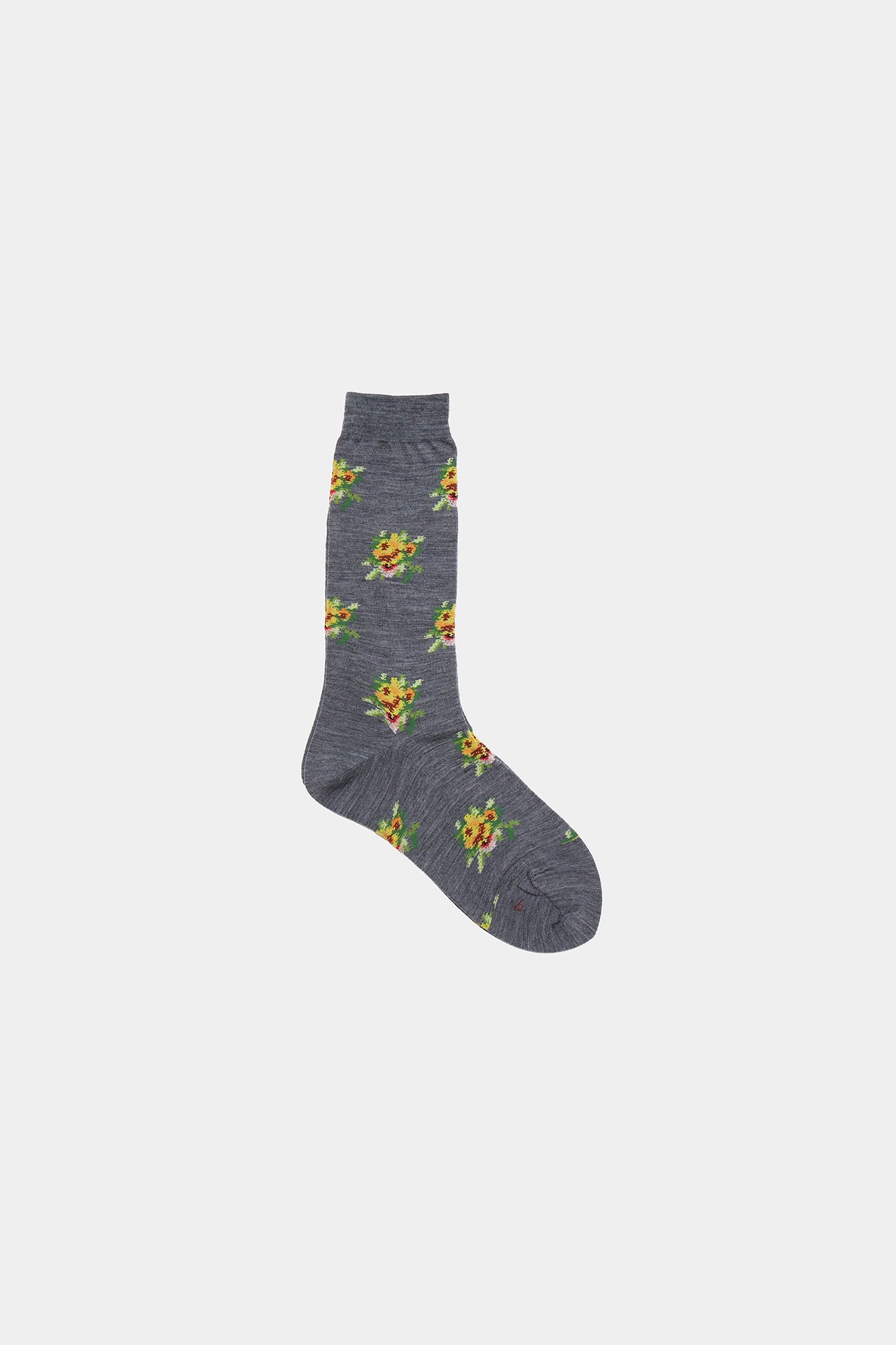 Rose Socks in Grey