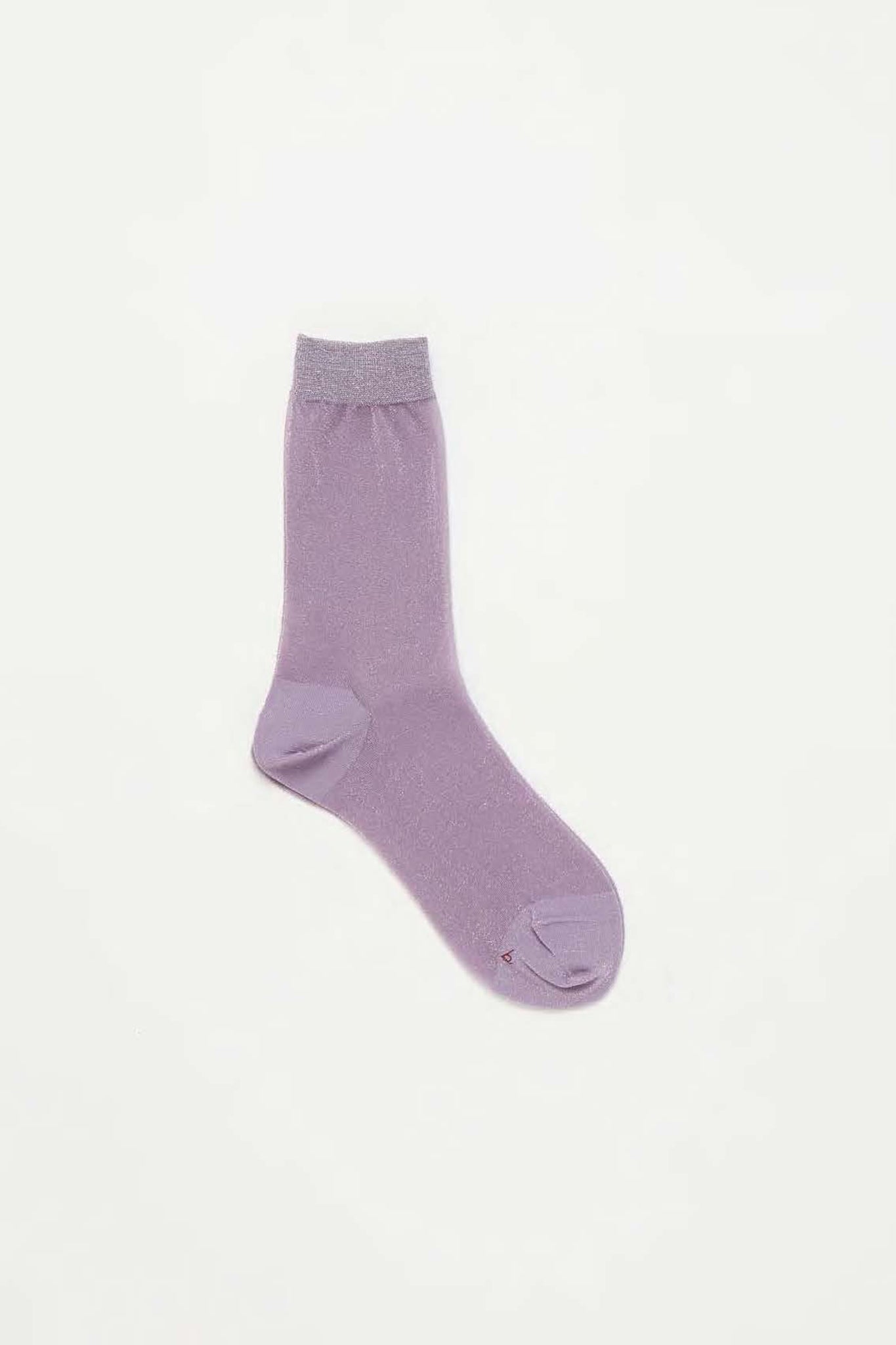 Sheer Lurex Socks in Lavender