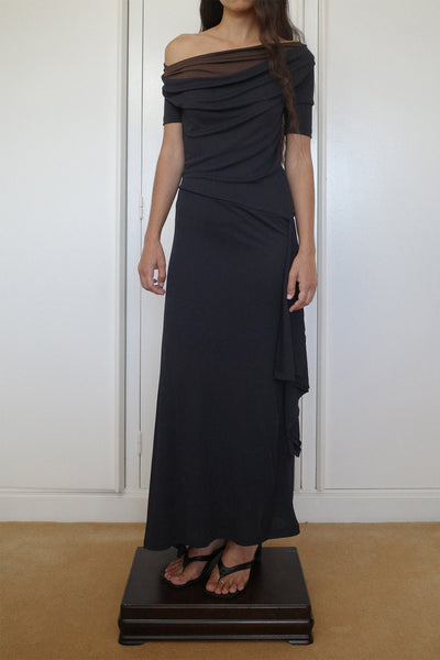 dark grey jersey dress Weekday - Jersey Maxi Dress - Women - Cotton/Spandex