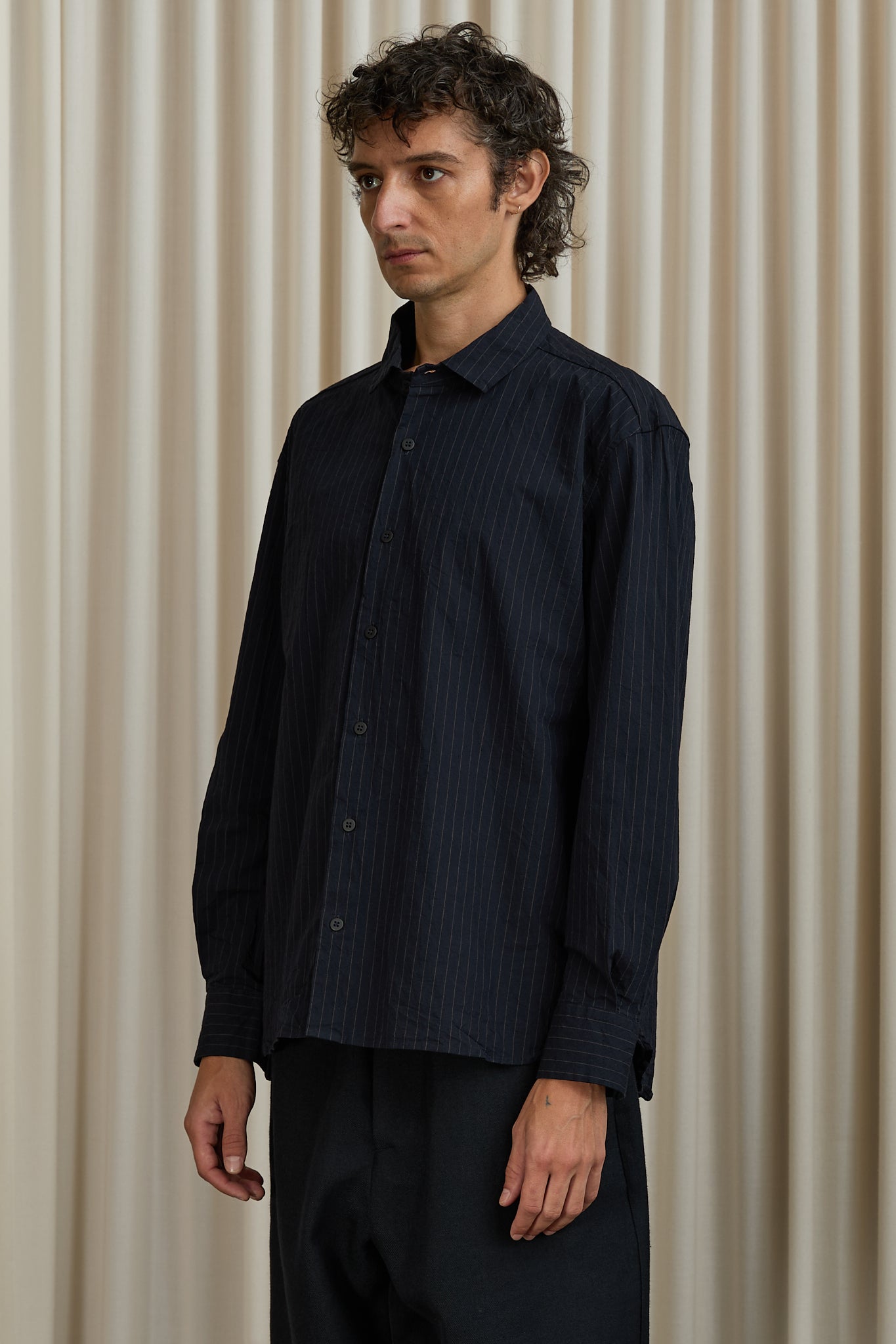 Farmer Shirt in Pinstripe