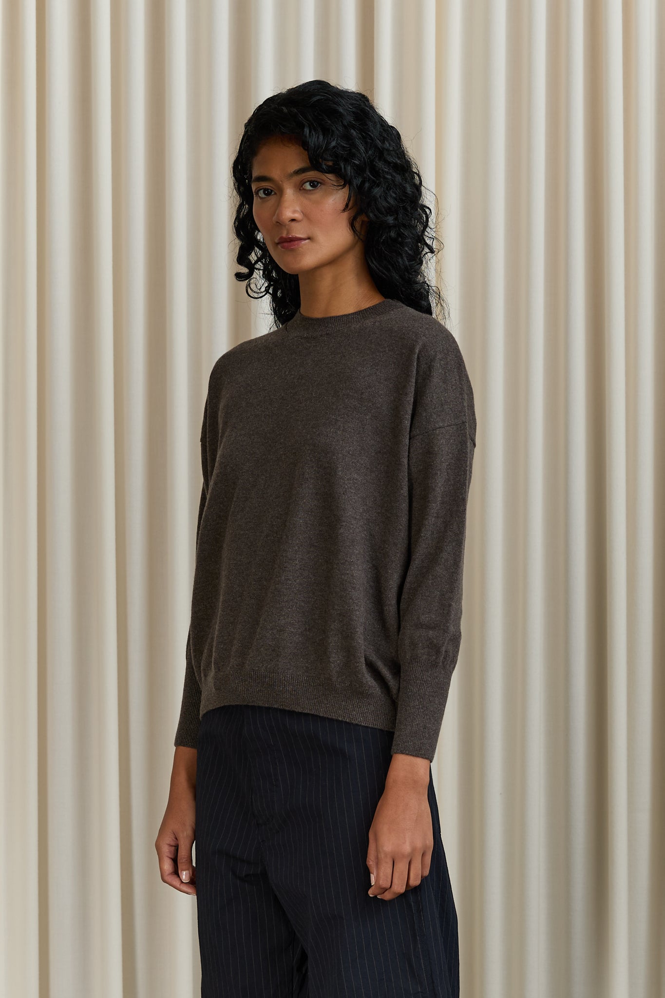 Light Cashmere Pulli Sweater in Brown
