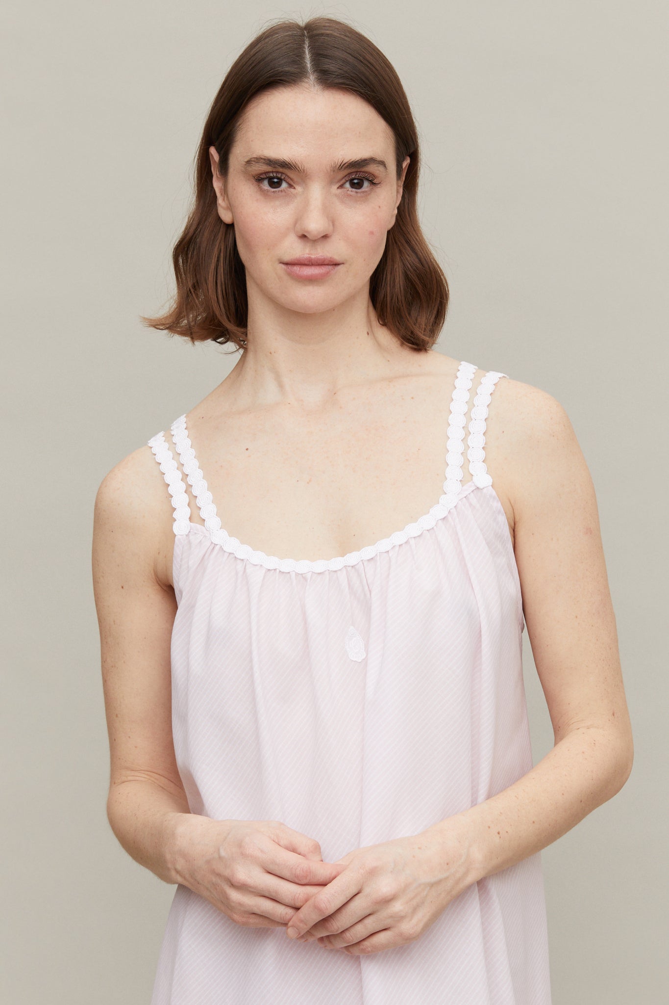 Sigrid Dress in Rosé White