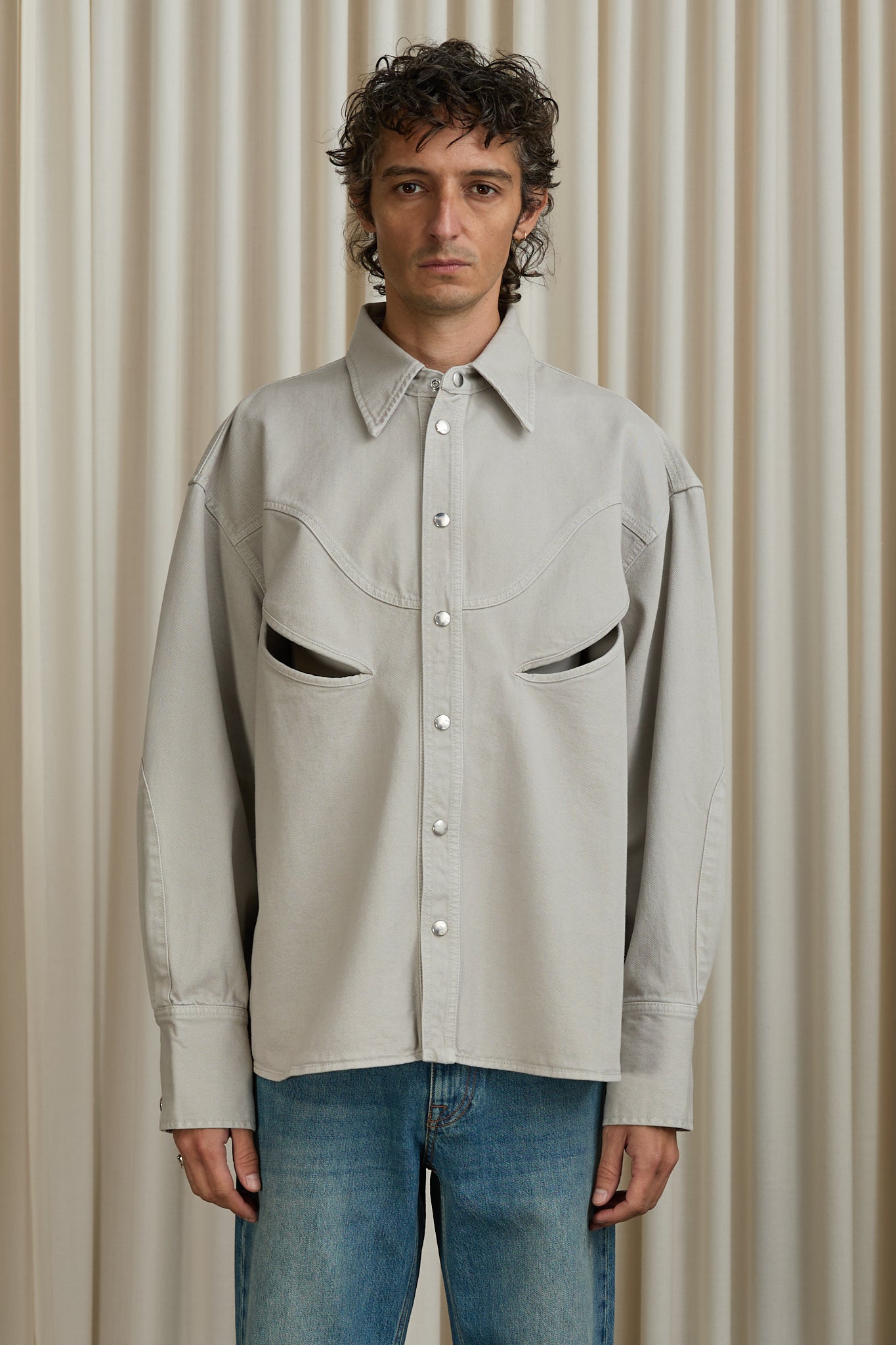 Rider Overshirt in Beige