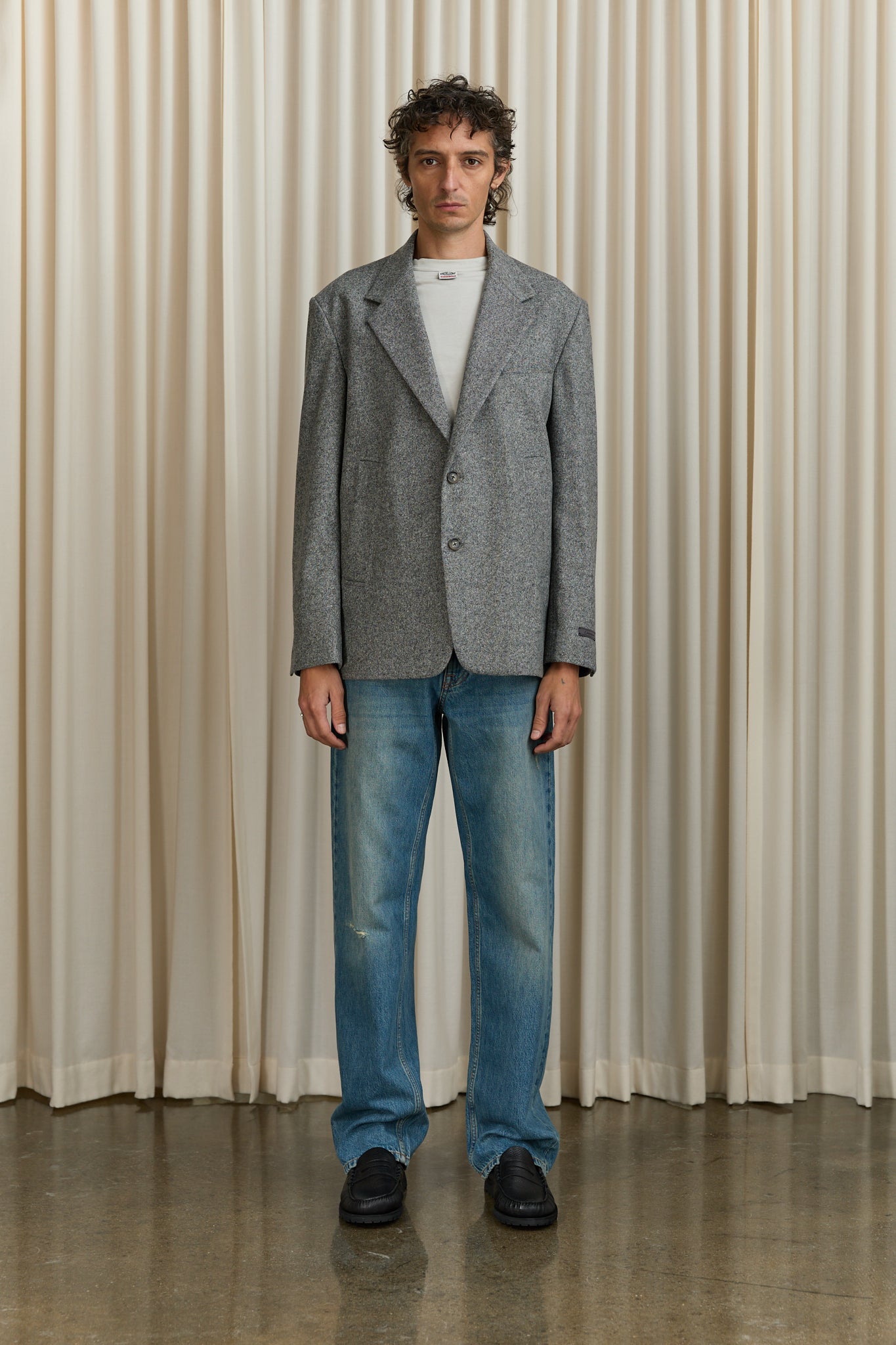 Varsity Blazer in Grey