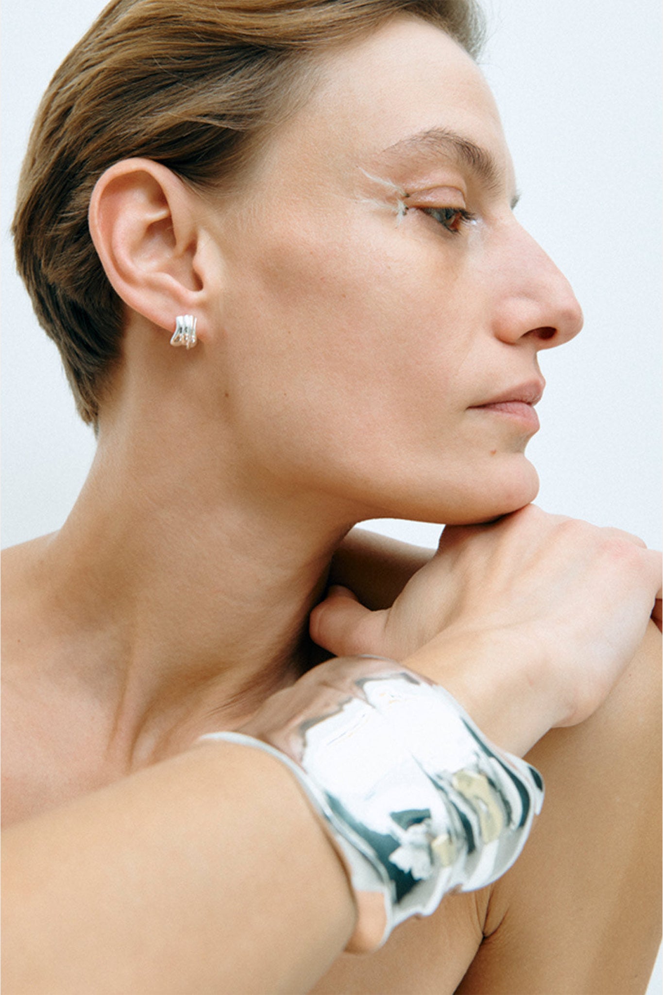 R2224 Foreshore Silver Plated Earrings