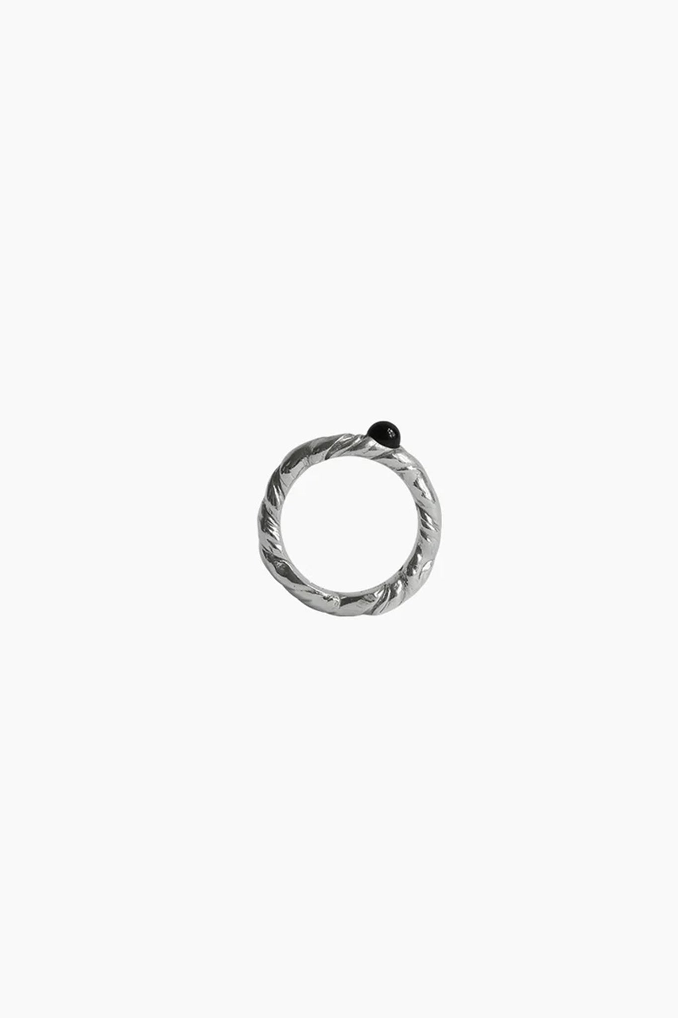 Element Onyx Ring in Silver