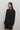 Silk Long Sleeve Tie-Stitch Cardigan in Black