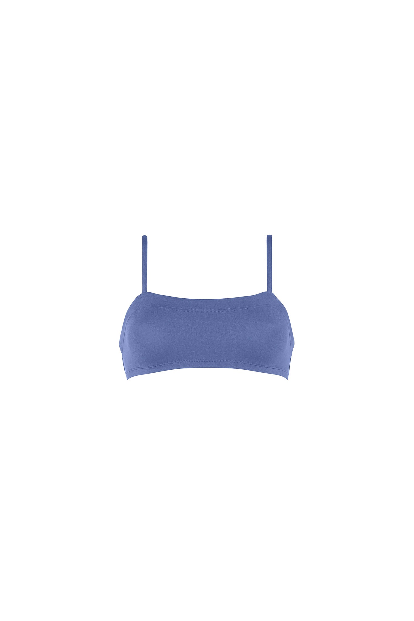 Azur Crop Bikini Top in Blue