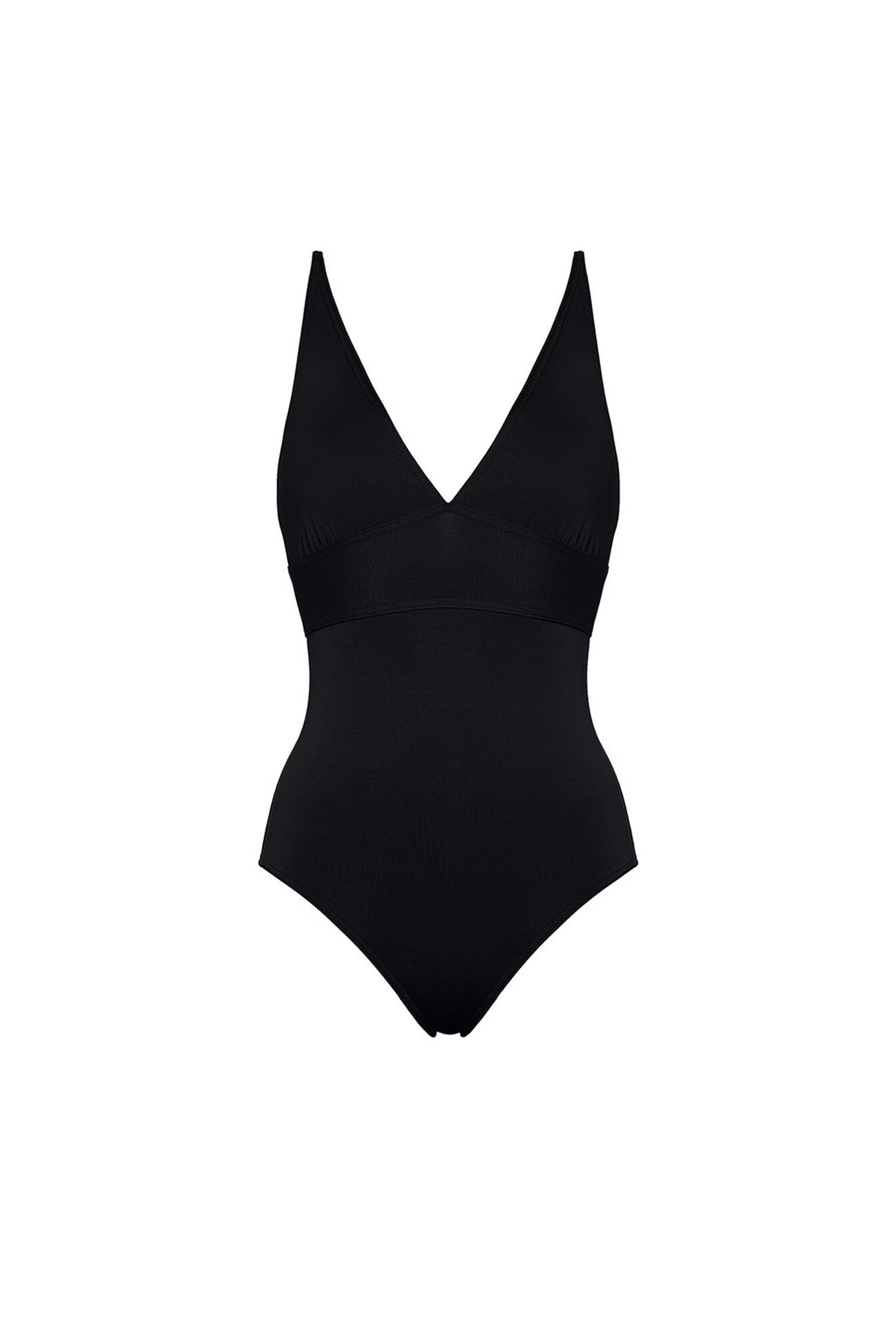 Larcin Triangle One-Piece in Black