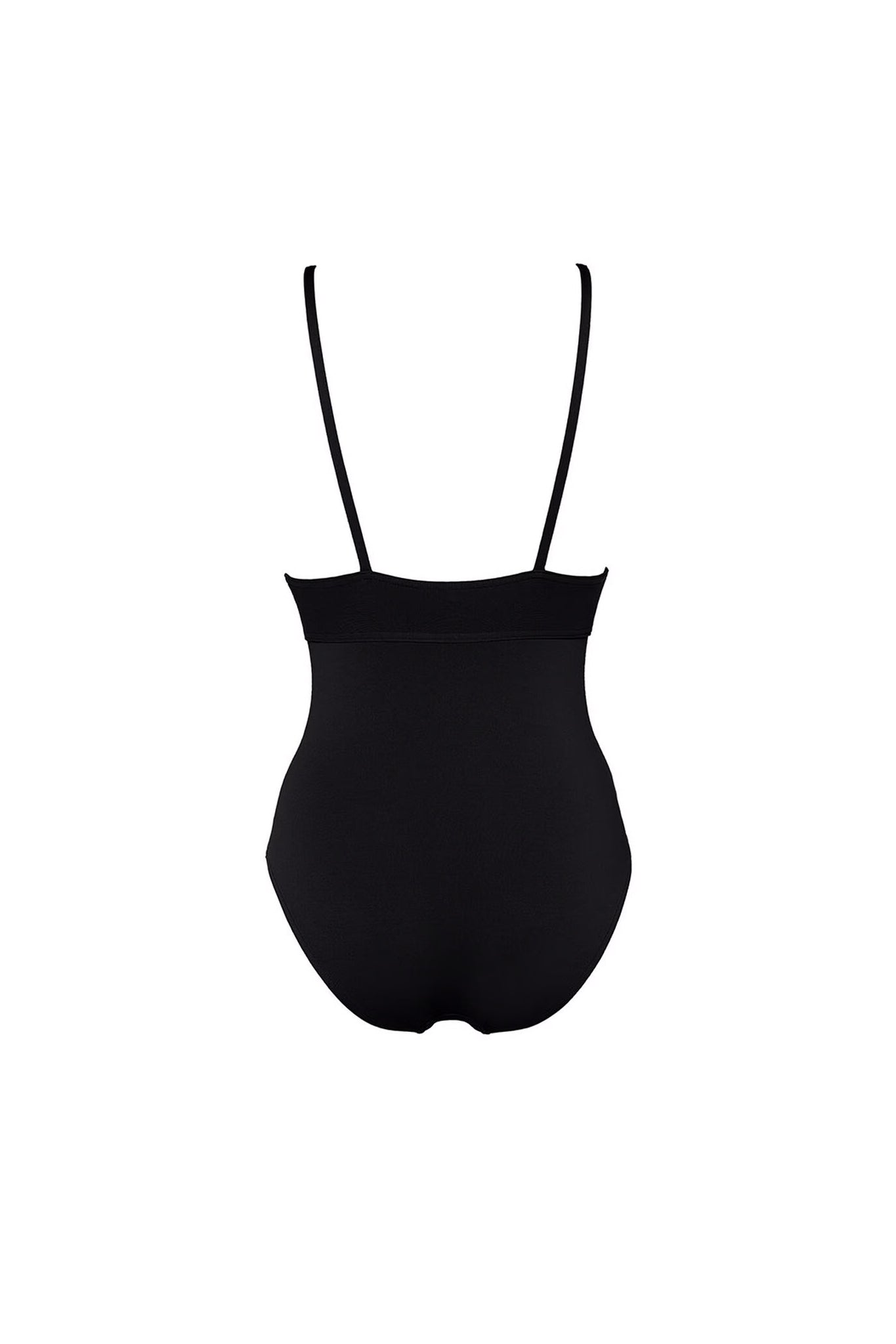 Larcin Triangle One-Piece in Black