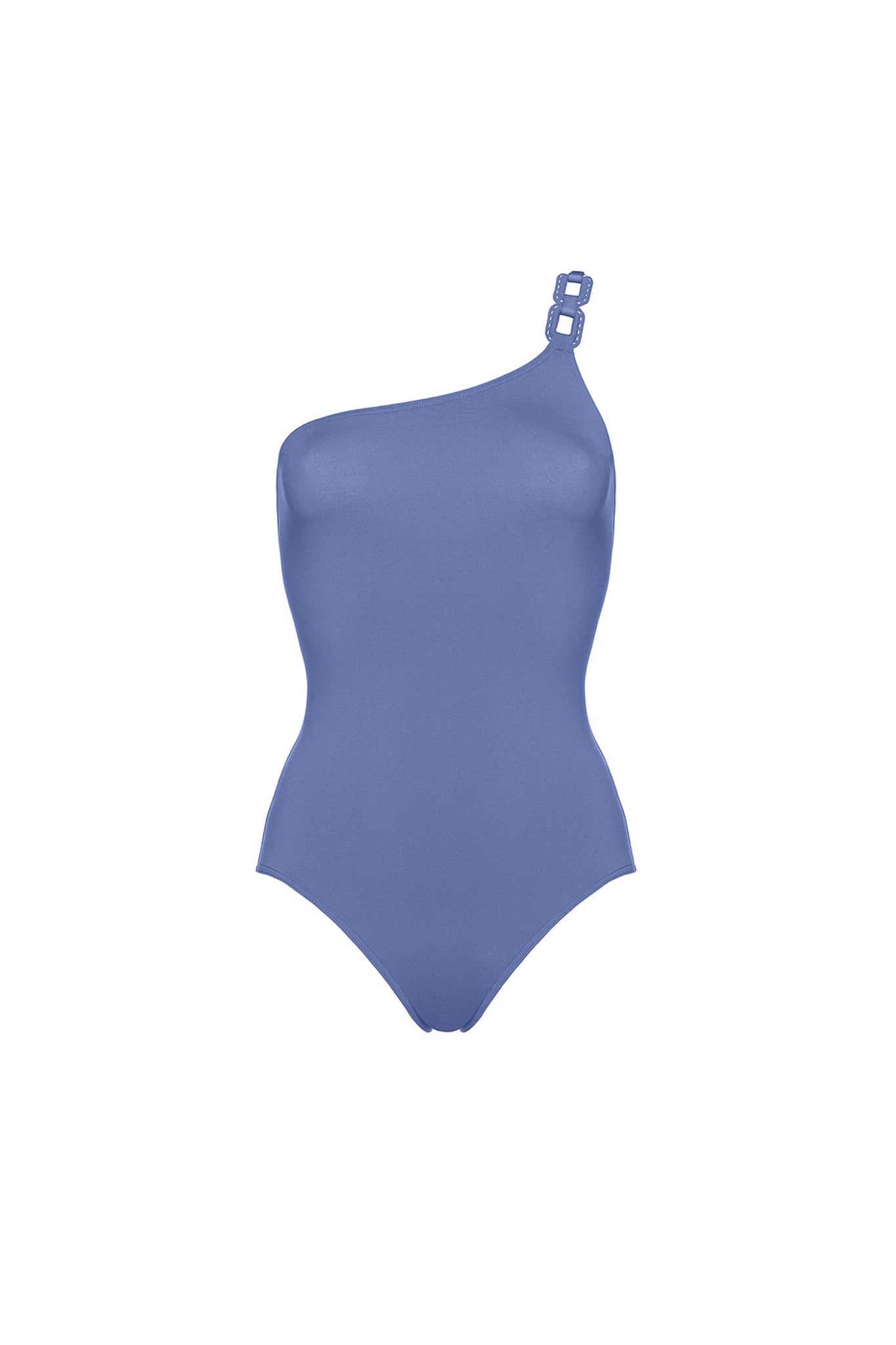 Plaisance One-Shoulder One-Piece in Blue