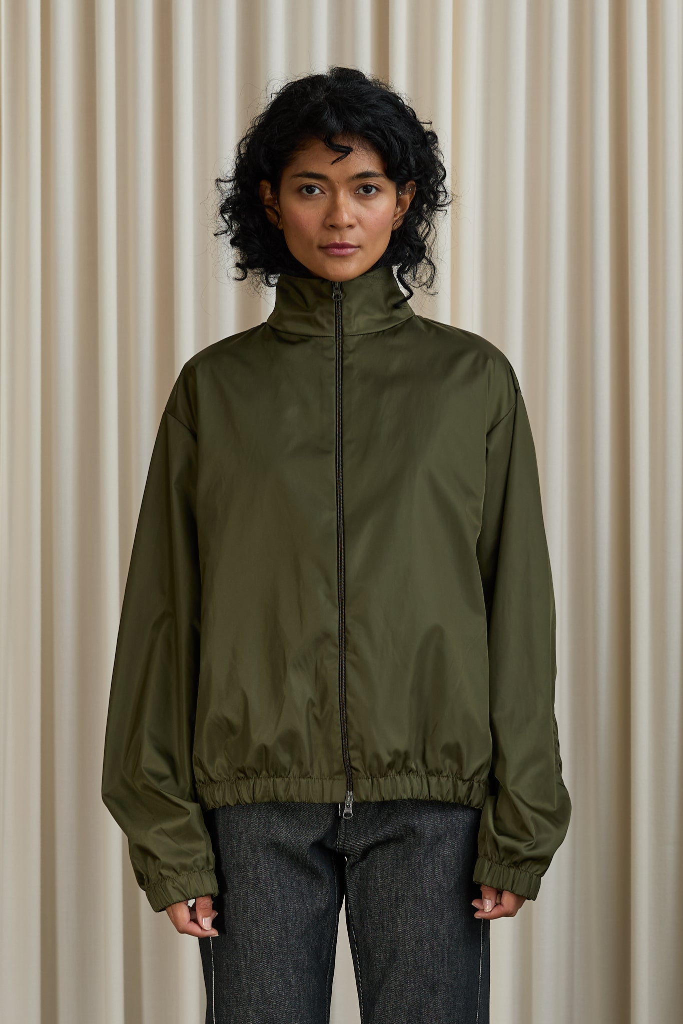 No. 261 Technical Zipper Jacket in Green