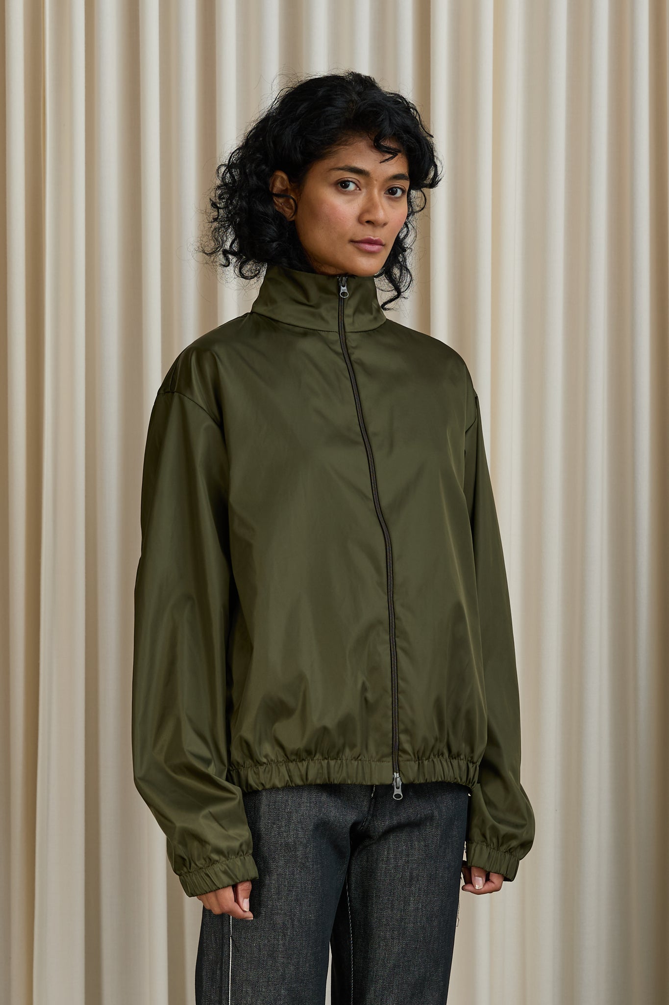 No. 261 Technical Zipper Jacket in Green