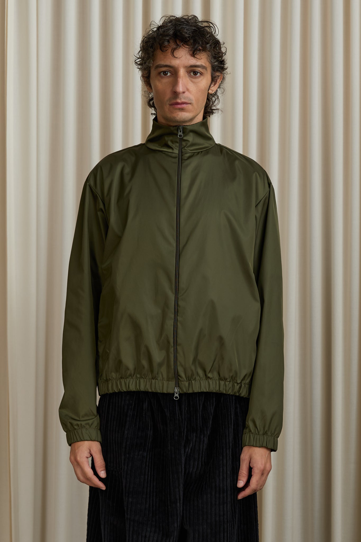 No. 261 Technical Zipper Jacket in Green