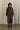 No. 275 Leather Hooded Zipper Coat in Brown