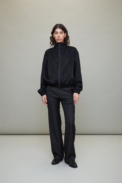 No. 261 Loro Piana Wool Zipper Jacket in Black – L'ENSEMBLE