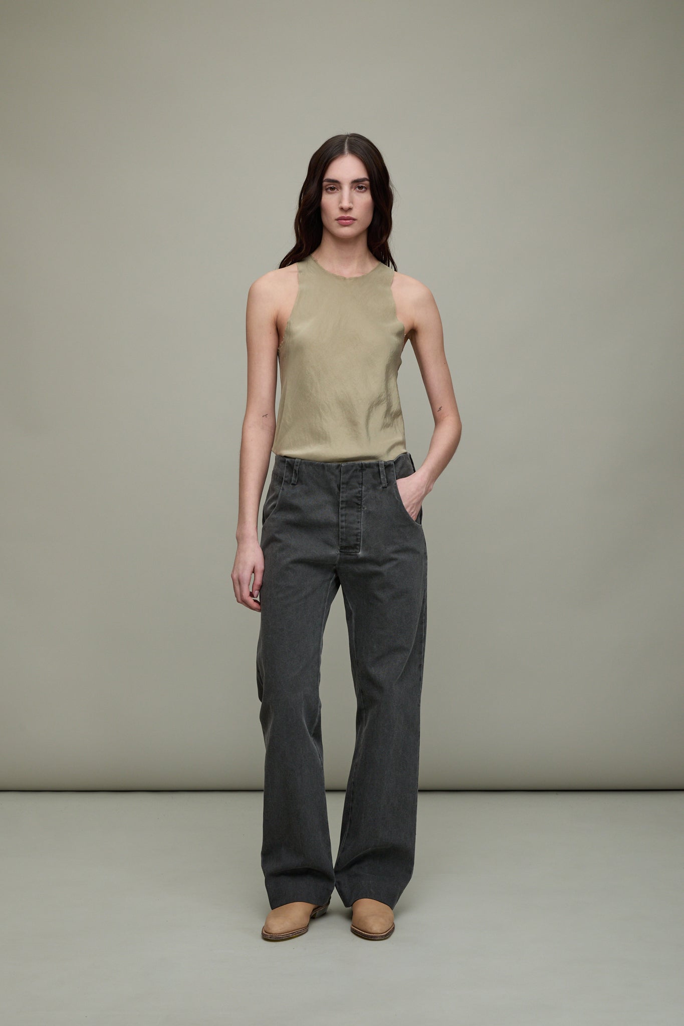 Mon-petit Denim Paiker Pants Tan (Up to 36 inches) – 45R GLOBAL