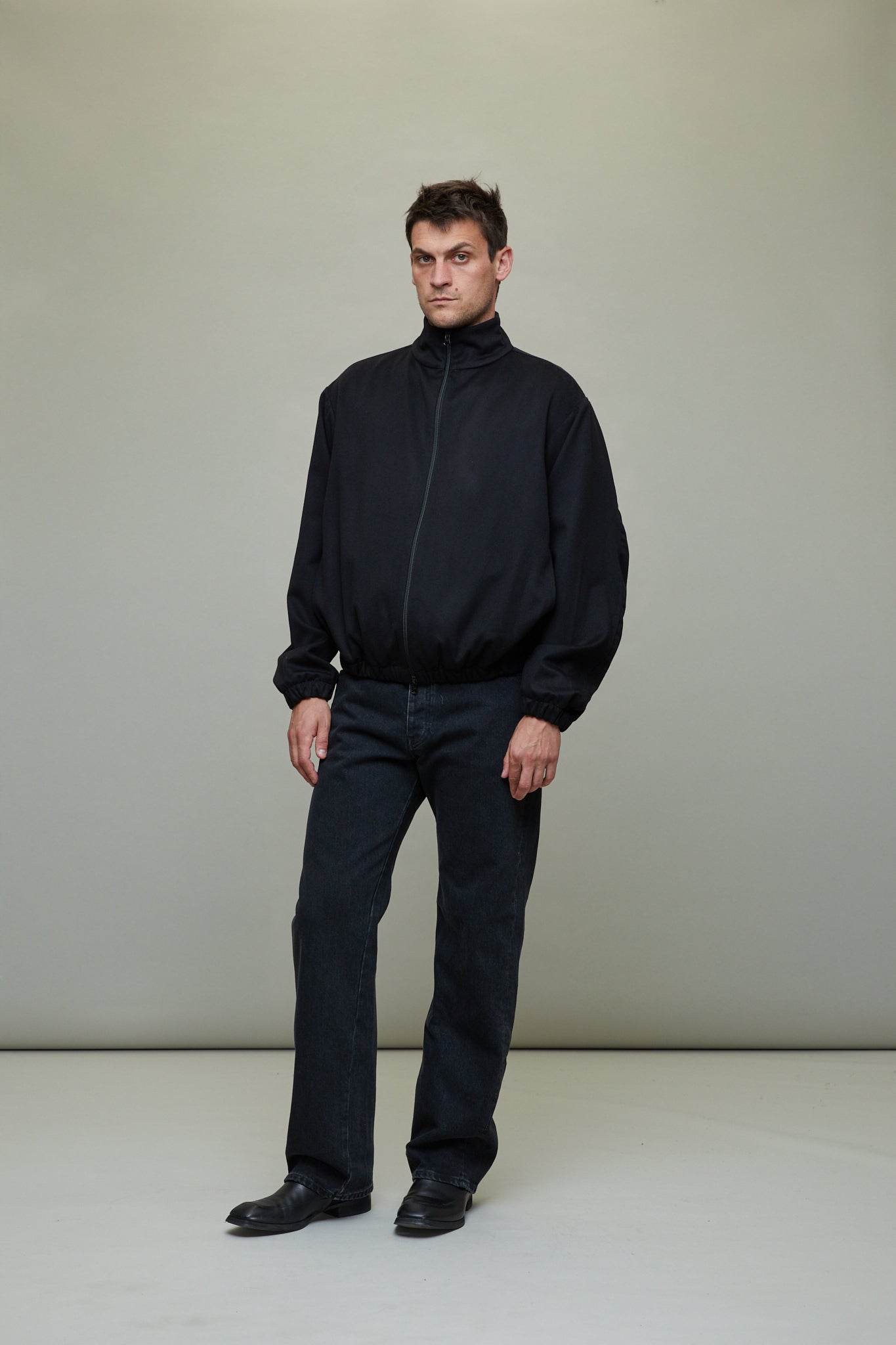 No. 261 Loro Piana Wool Zipper Jacket in Black – L'ENSEMBLE No. 261 Loro Piana Wool Zipper Jacket in Black – L'ENSEMBLE