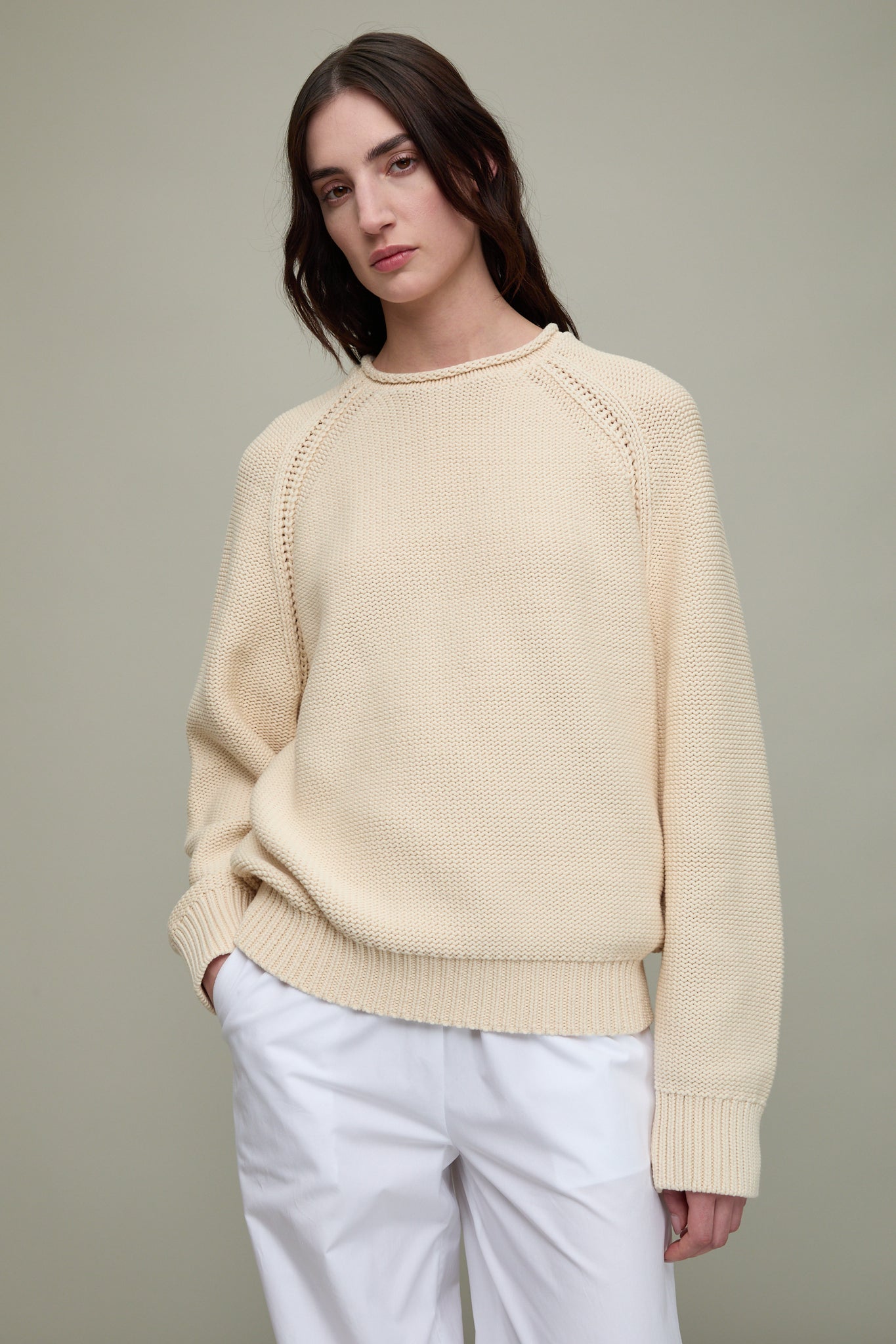 Island Rollneck in Off-White