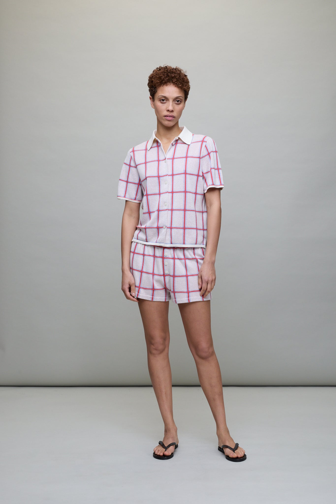 Picnic Plaid Short in Off-White