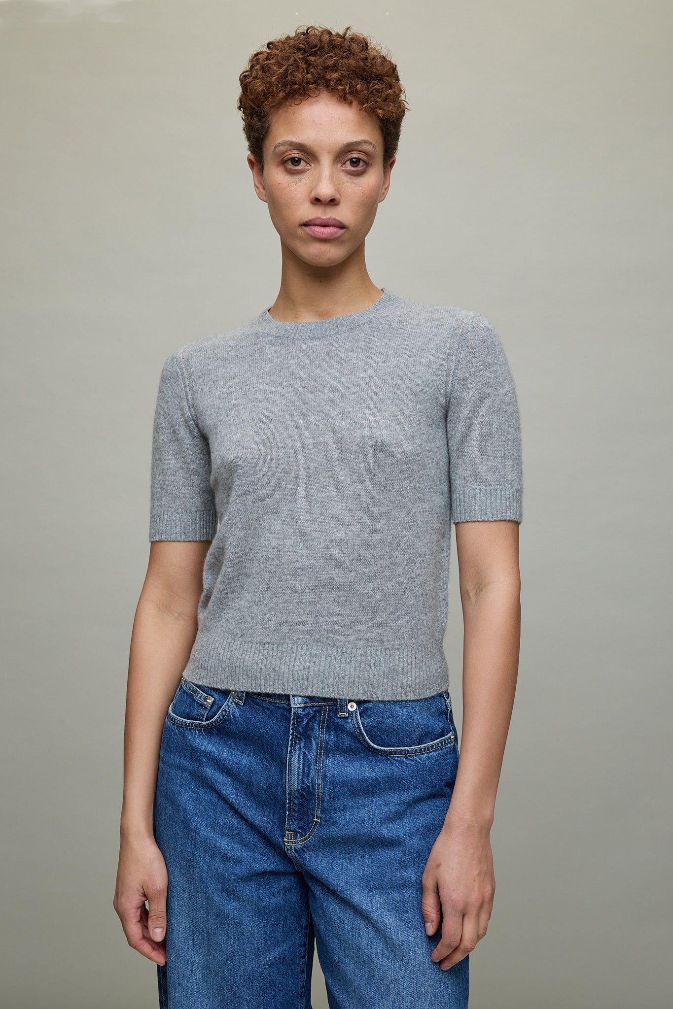 Sweater Tee in Grey