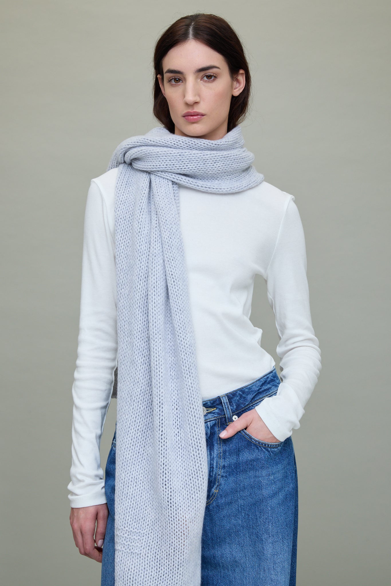 The Blanket Scarf in Grey