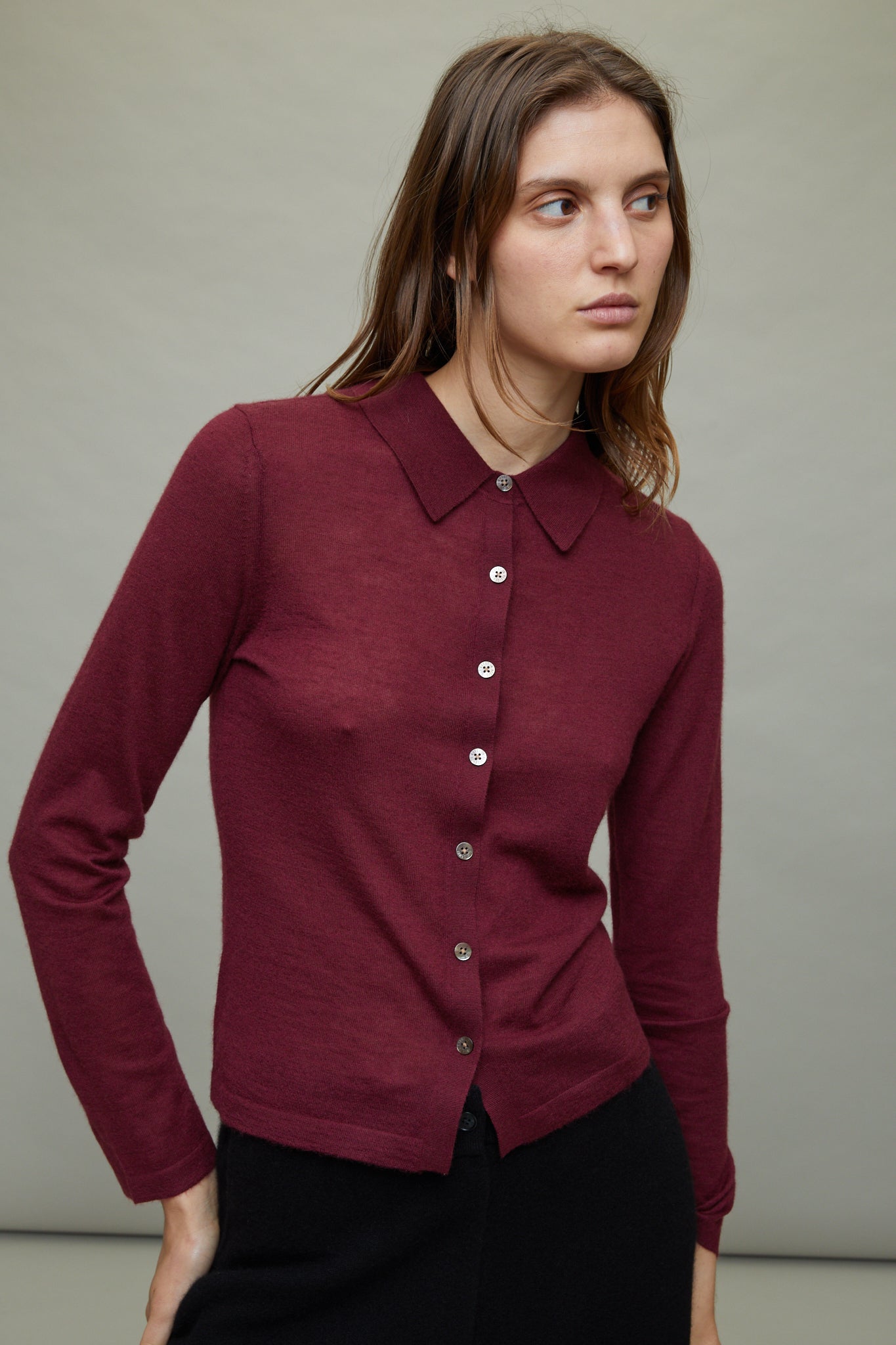 Elle Shirt in Plum