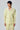 Lace Grid Pleats Blouson Cardigan in Yellow