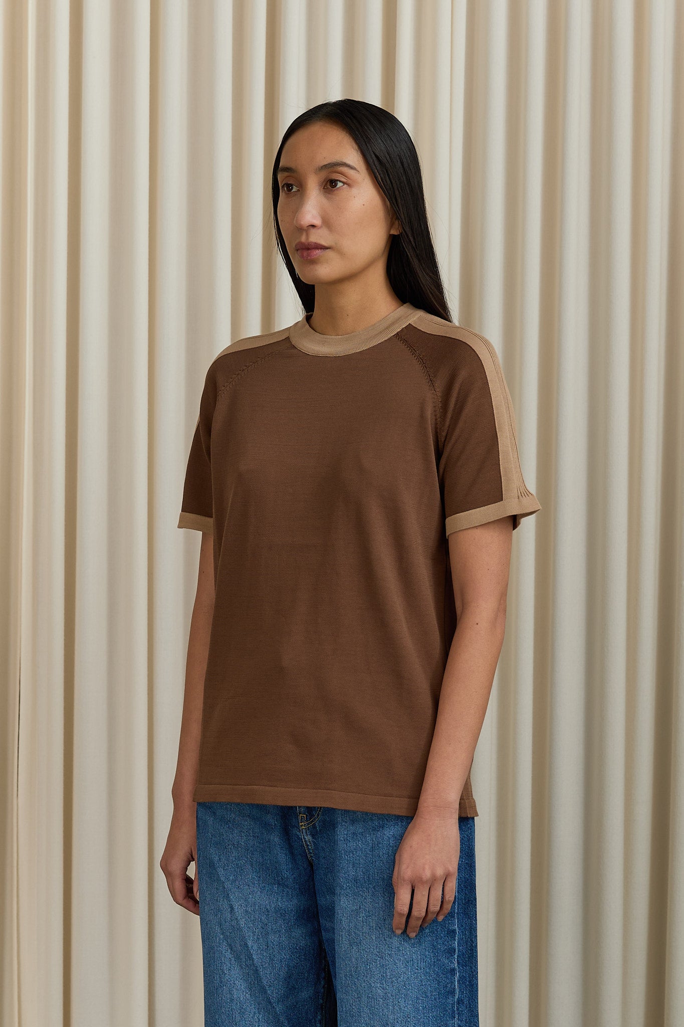 Yorn Top in Brown