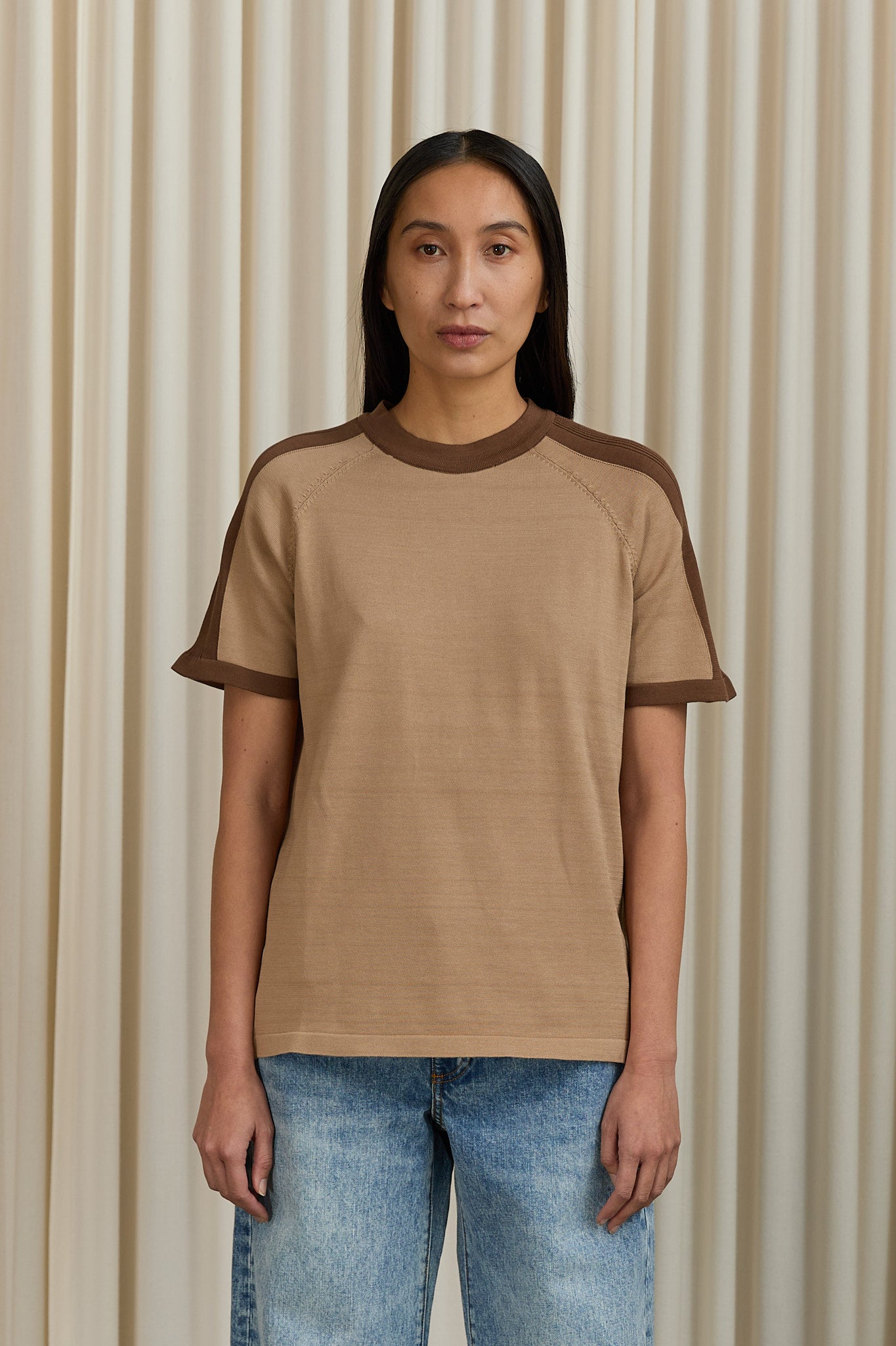 Yorn Top in Tan