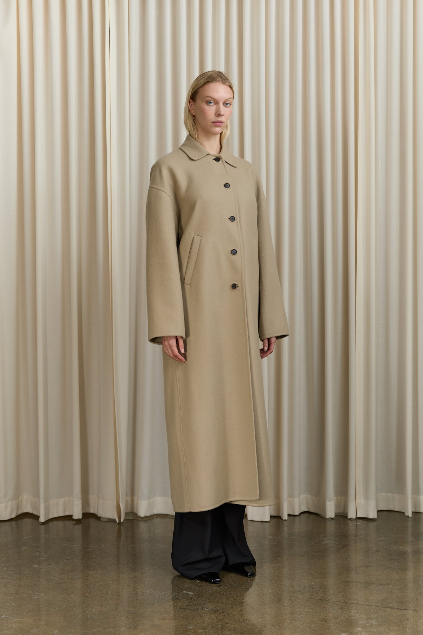Doubleface Constance Coat in Beige
