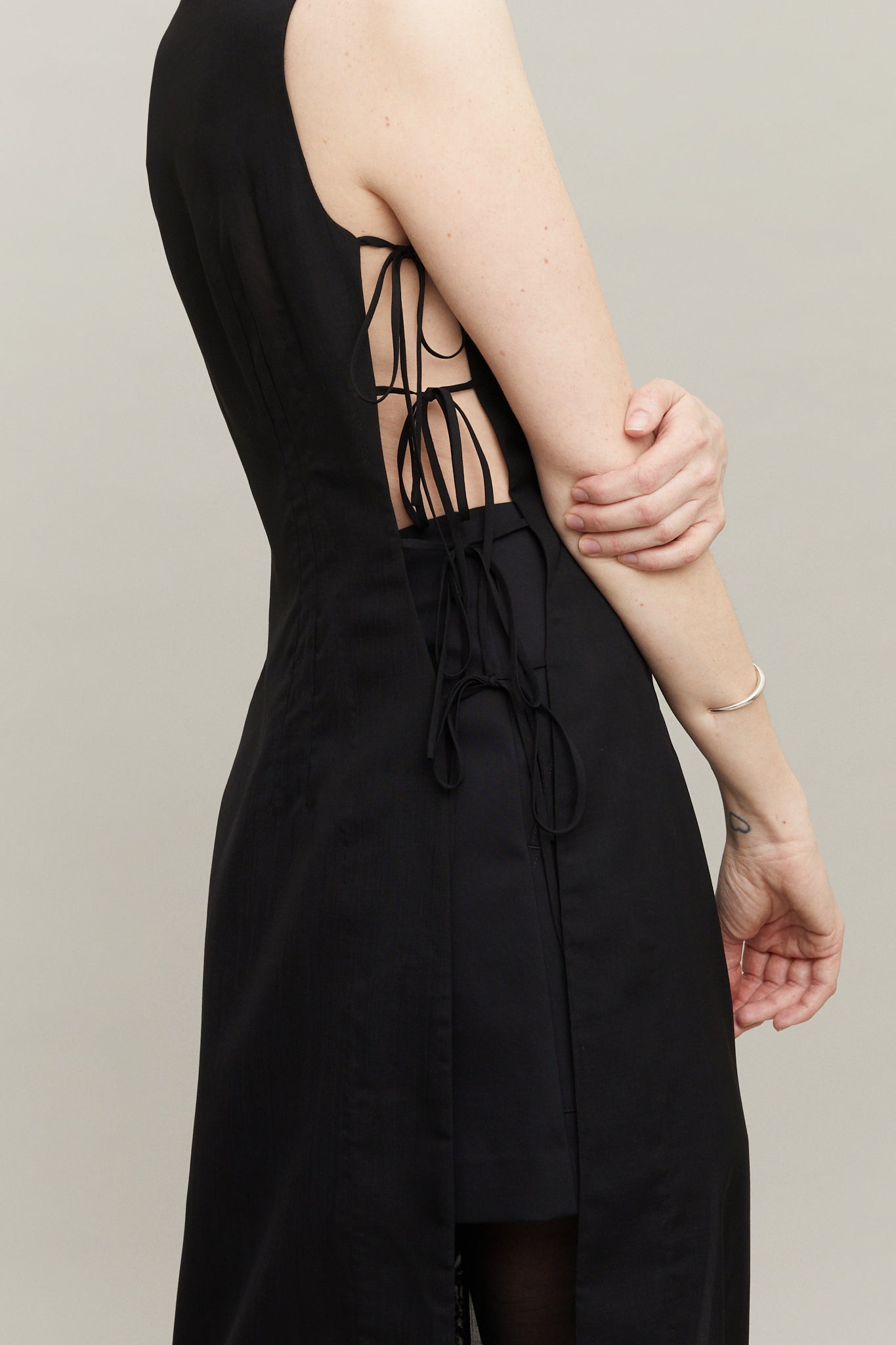 Elizabeth Vest Dress in Black Black / M Elizabeth Vest Dress in Black Black / M