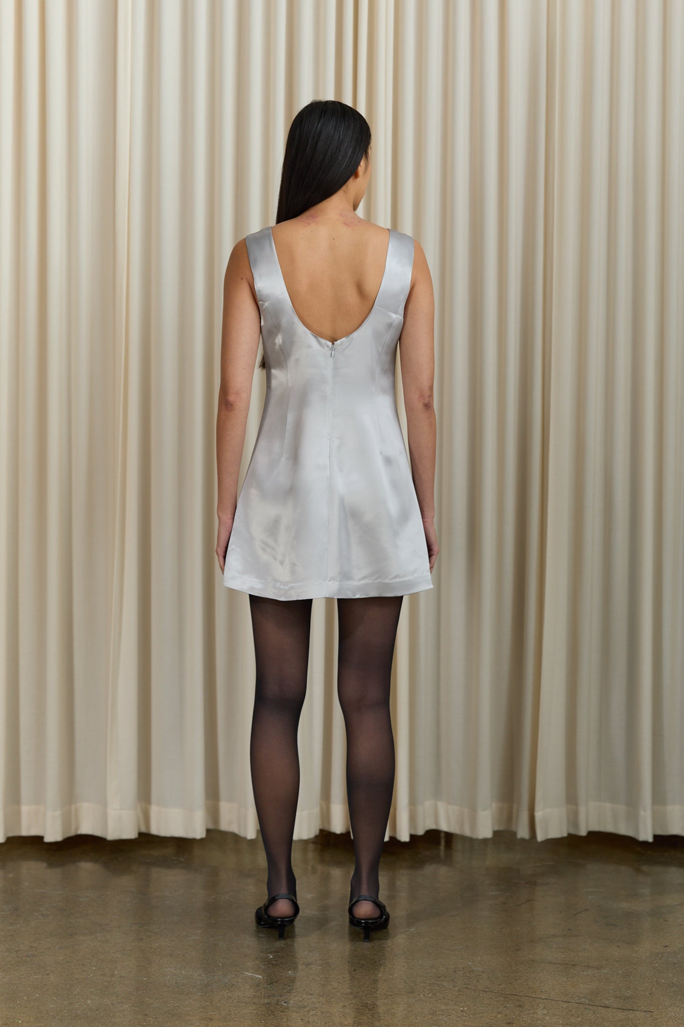 kallmeyer eloise mini dress Eloise Mini Dress in Stretch Knit Suiting 4