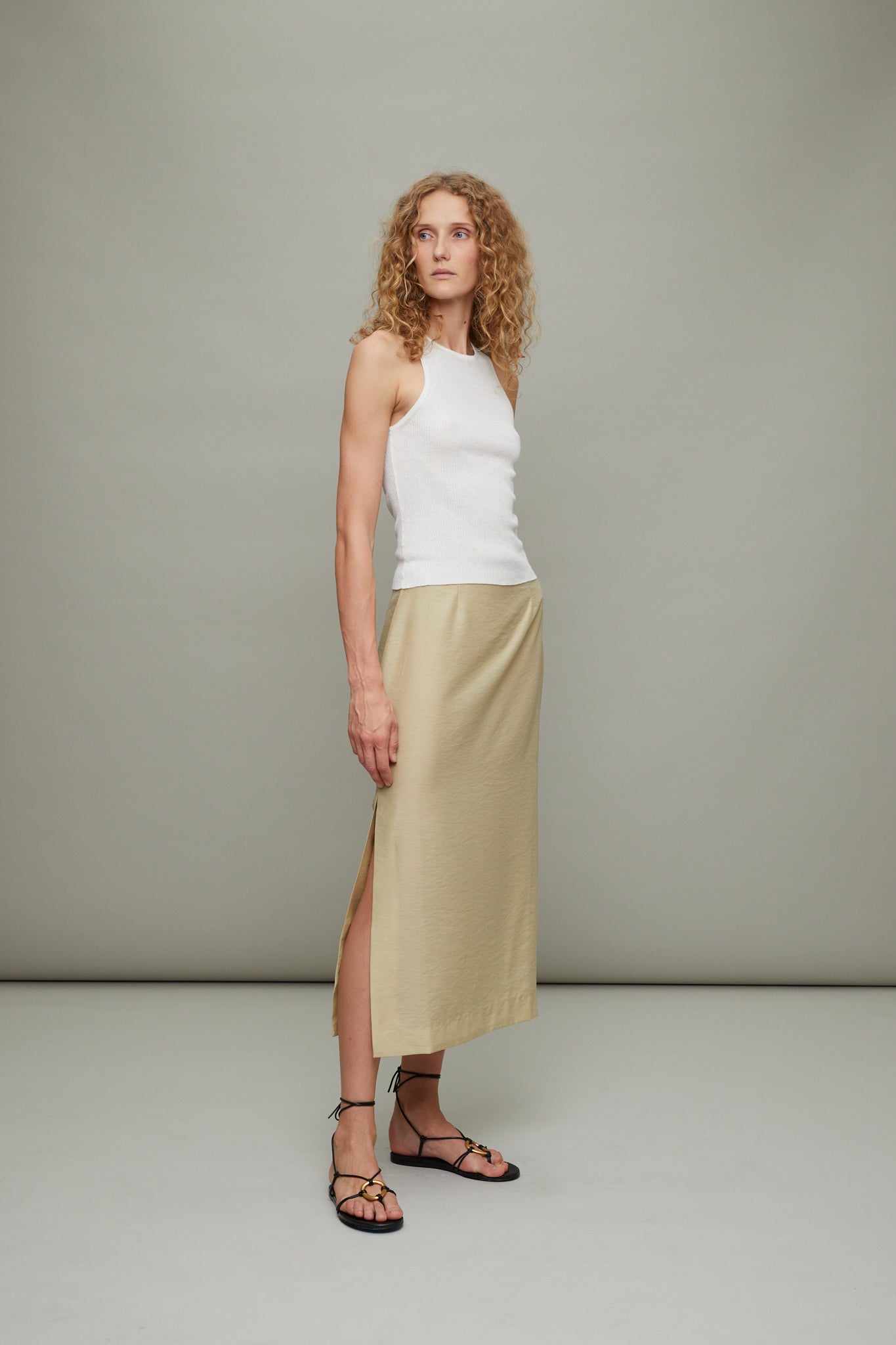 Forsyth Pencil Skirt in Viscose Voile