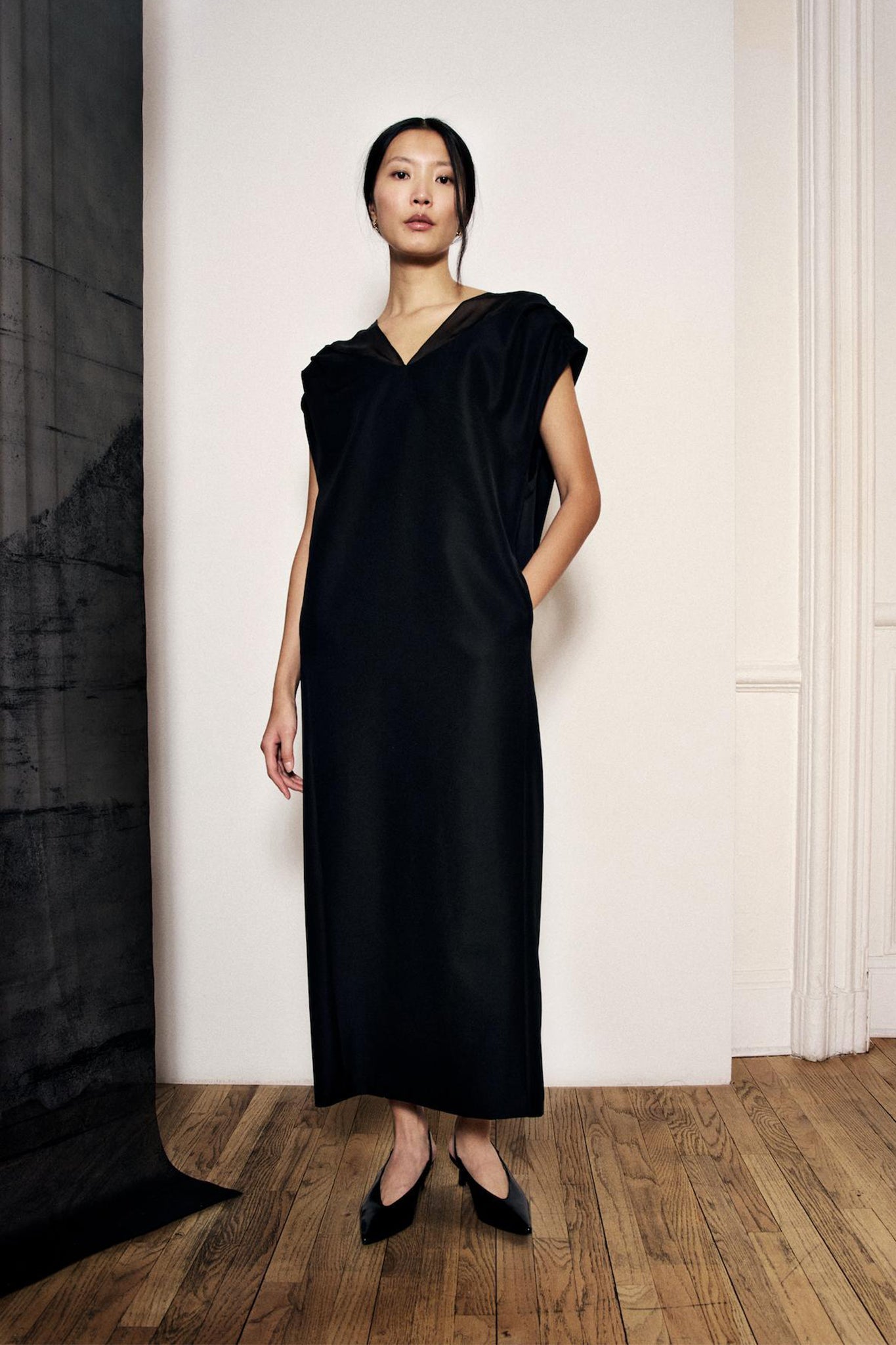 silk cocoon dress KELVINMORALES Sabong Dress. Manually Embroidered in Dyed Silk Cocoon. @voguephilippines